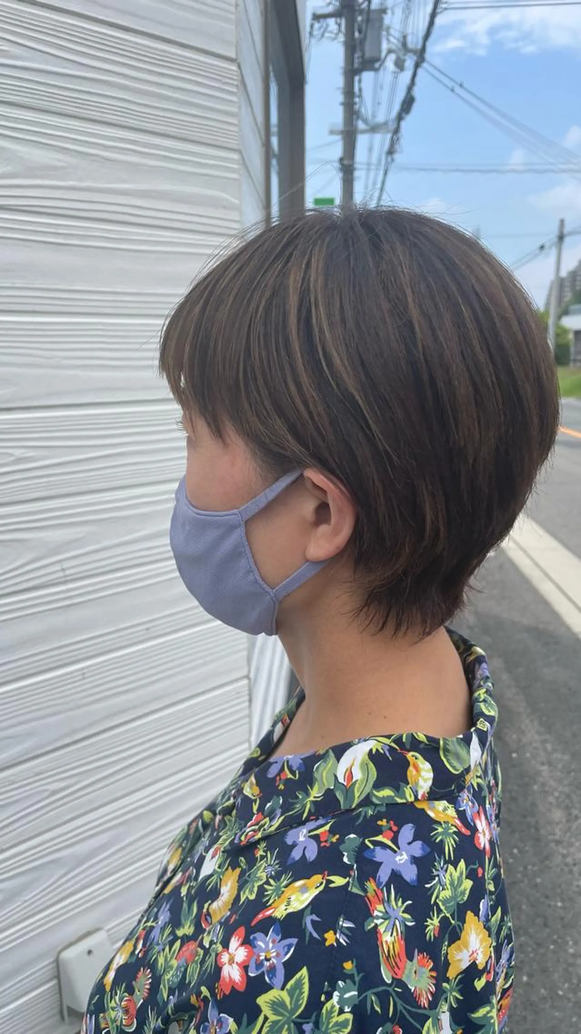 ショート ハイライト ショートヘア カット ヘアカラー ビヨウシツトリコ よねたにみなのヘアスタイル