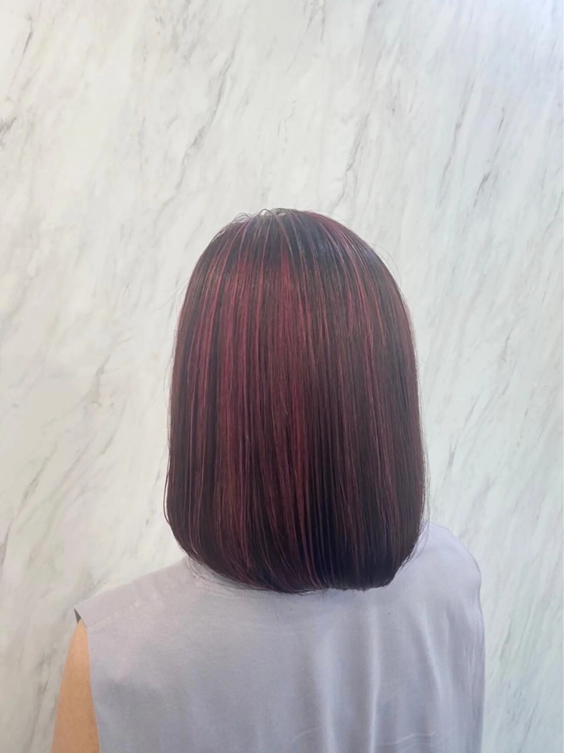 ミディアム カット ヘアカラー トリートメント roygbiv ✨髪質改善✨美髪✨のヘアスタイル