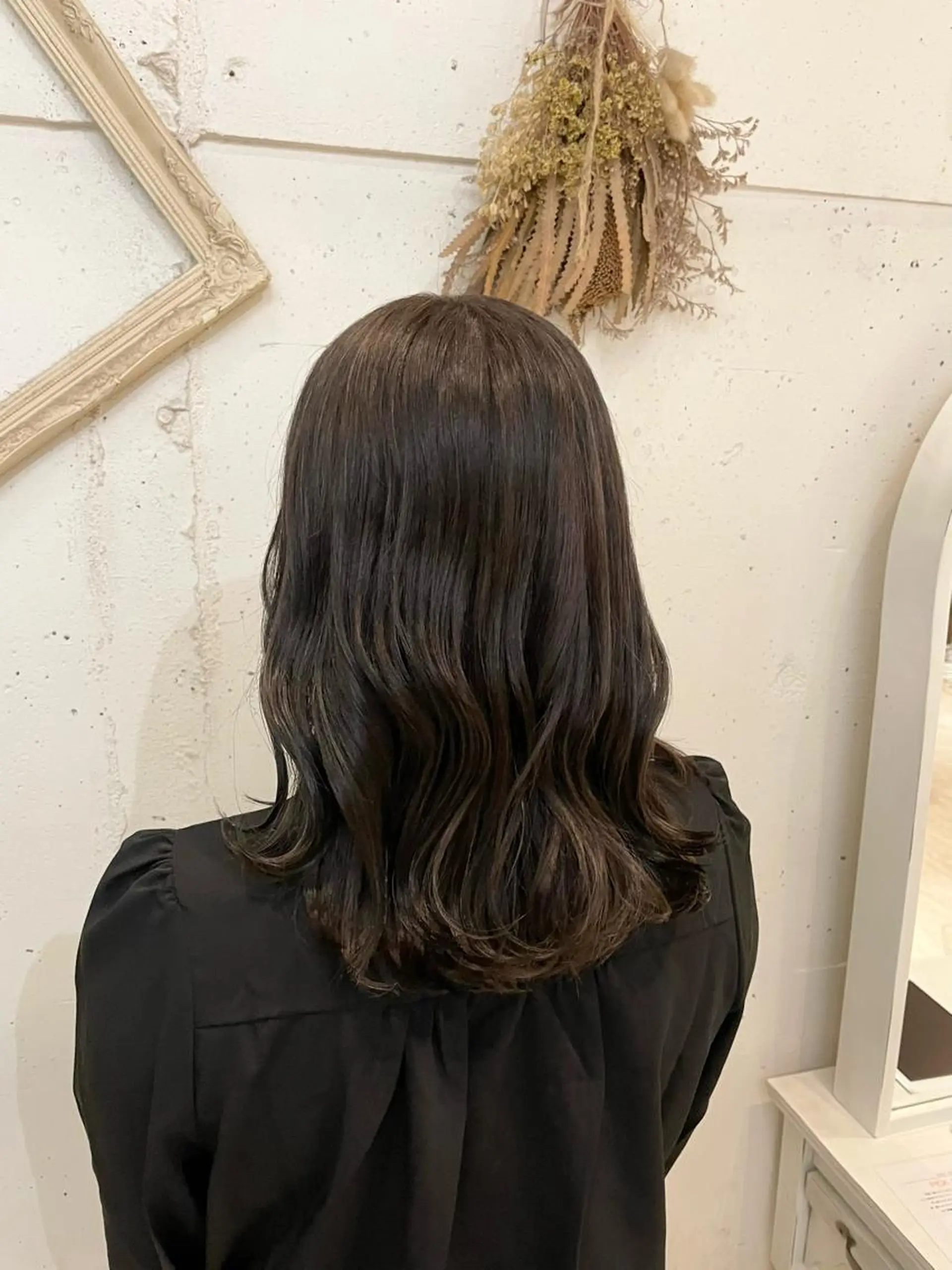 セミロング カラー いまじゅく あおいのヘアスタイル