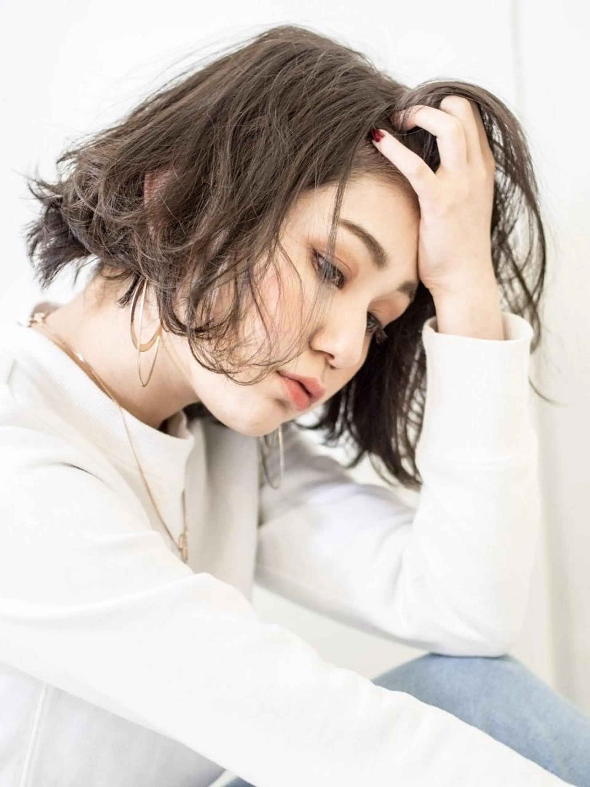 ショート カラー パーマ アッシュ アッシュグレー オーナースタイリスト 佐藤のヘアスタイル