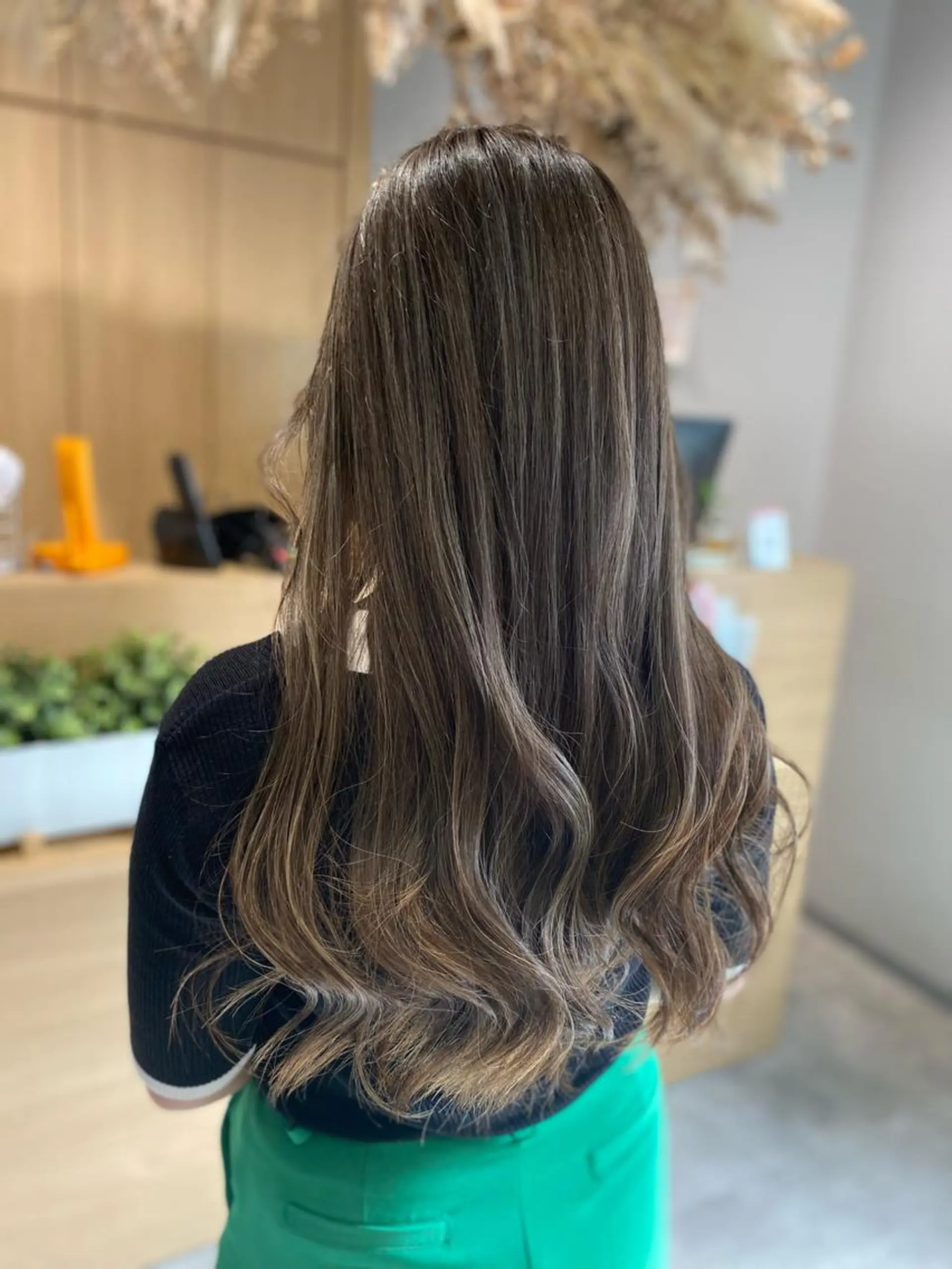 ロング カラー ハイライトカラー ハイライト カット 縮毛矯正 ハイトーンヘア/ 島崎　タクミのヘアスタイル