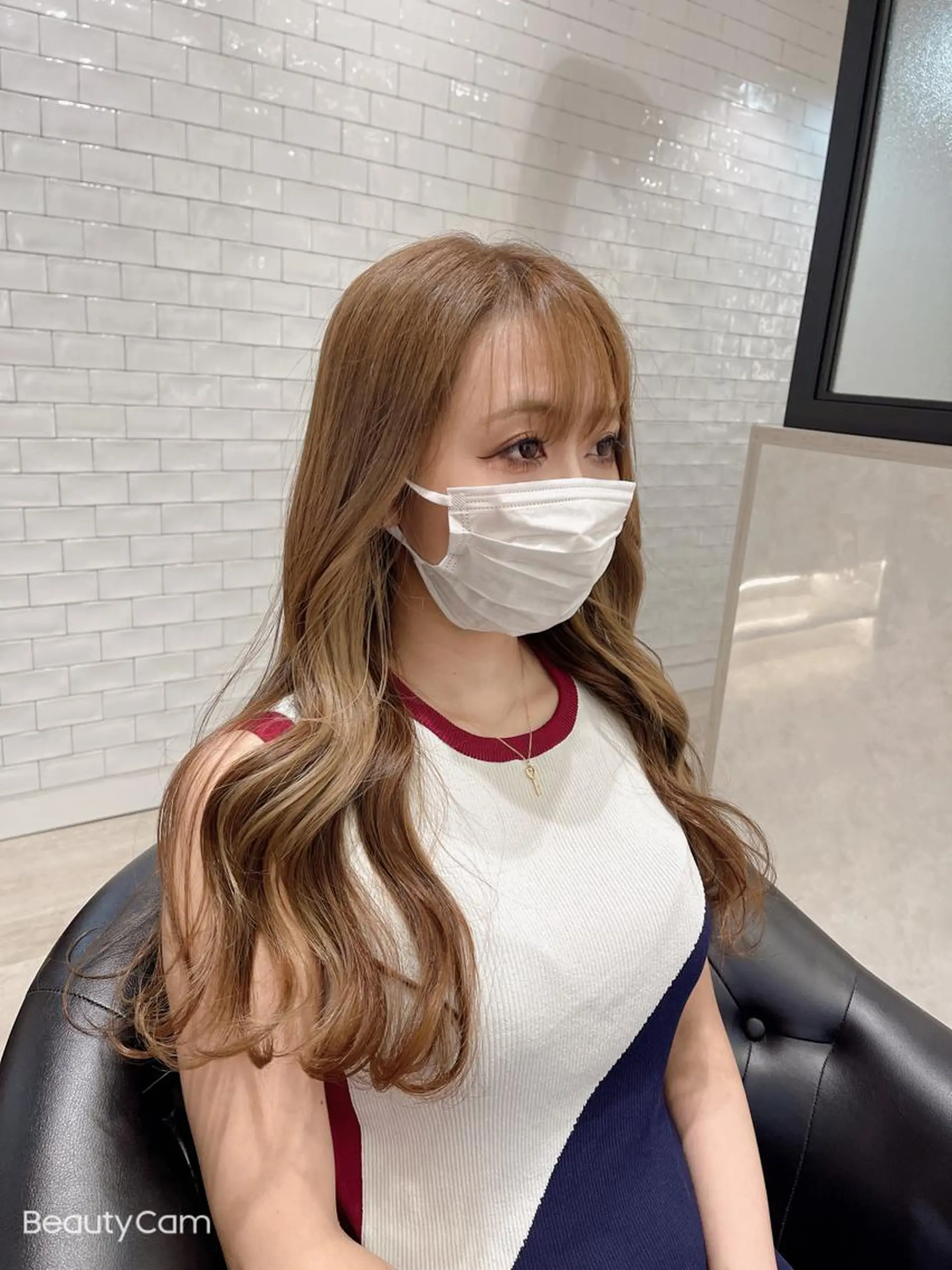 ロング カラー カット ヘアカラー トリートメント &chaLme   心斎橋所属・emi/髪質改善/ 韓国風/艶カラーのヘアスタイル