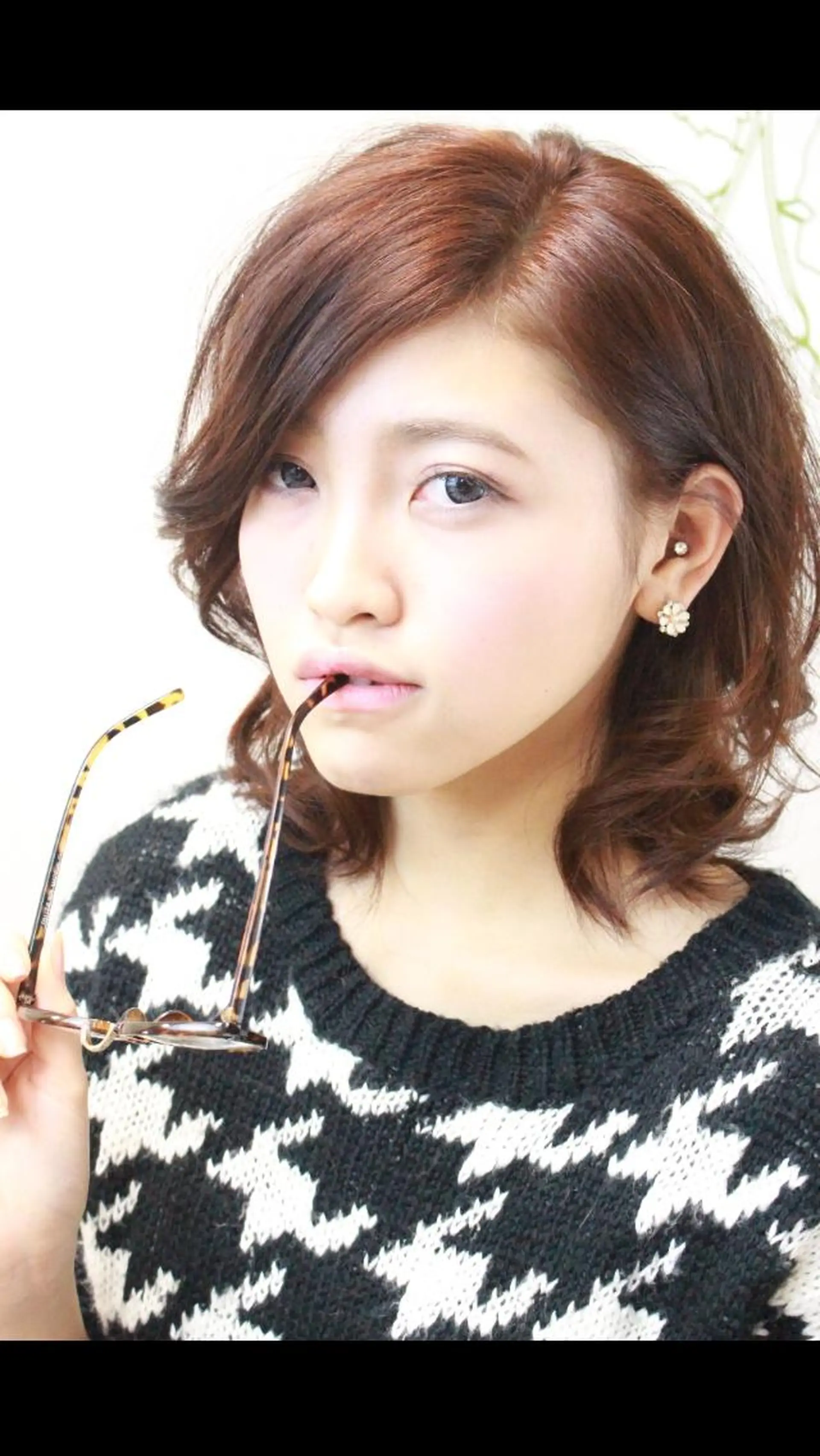 ミディアム 柴田 陽平のヘアスタイル