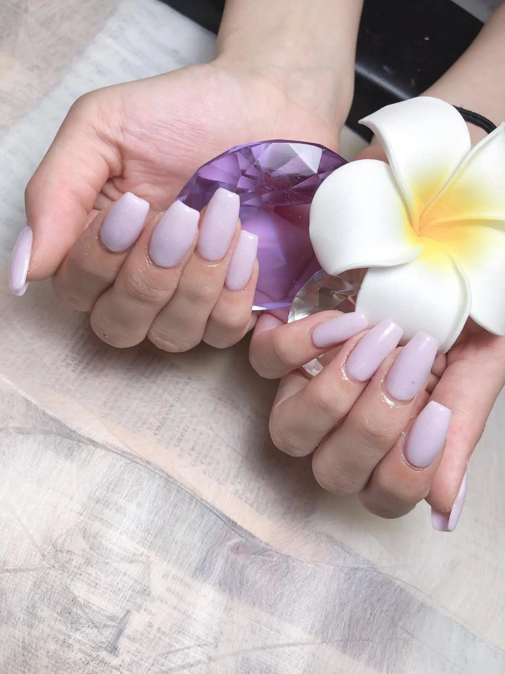 ミディアム ネイル グラデーション ラメ(グリッター) ラメグラデーション ワンカラーネイル ハンドネイル 《LB》ラブリエ Nail&eyeのマツエク・マツパデザイン