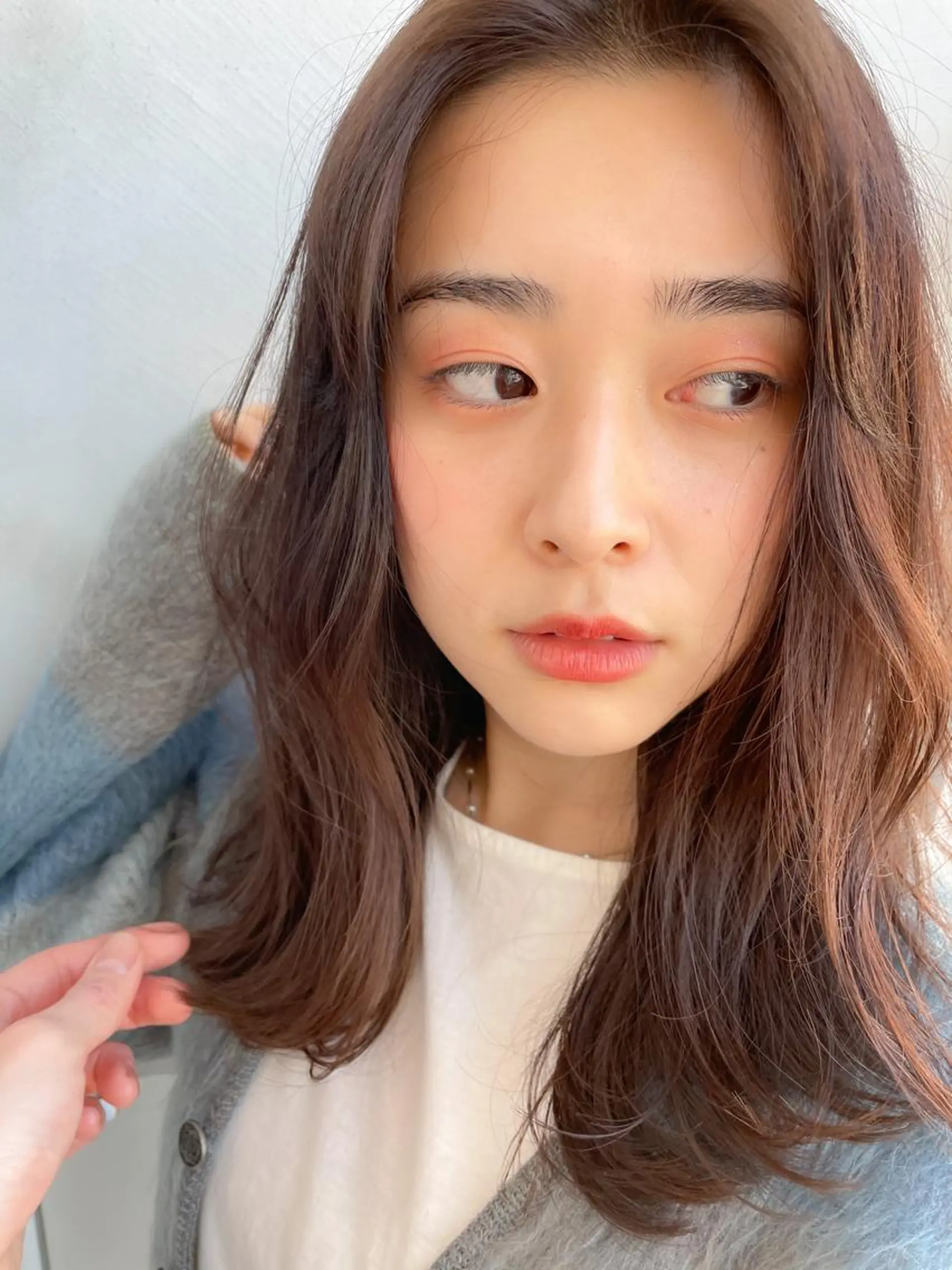 セミロング レイヤーカット 矢口 嵩人のヘアスタイル