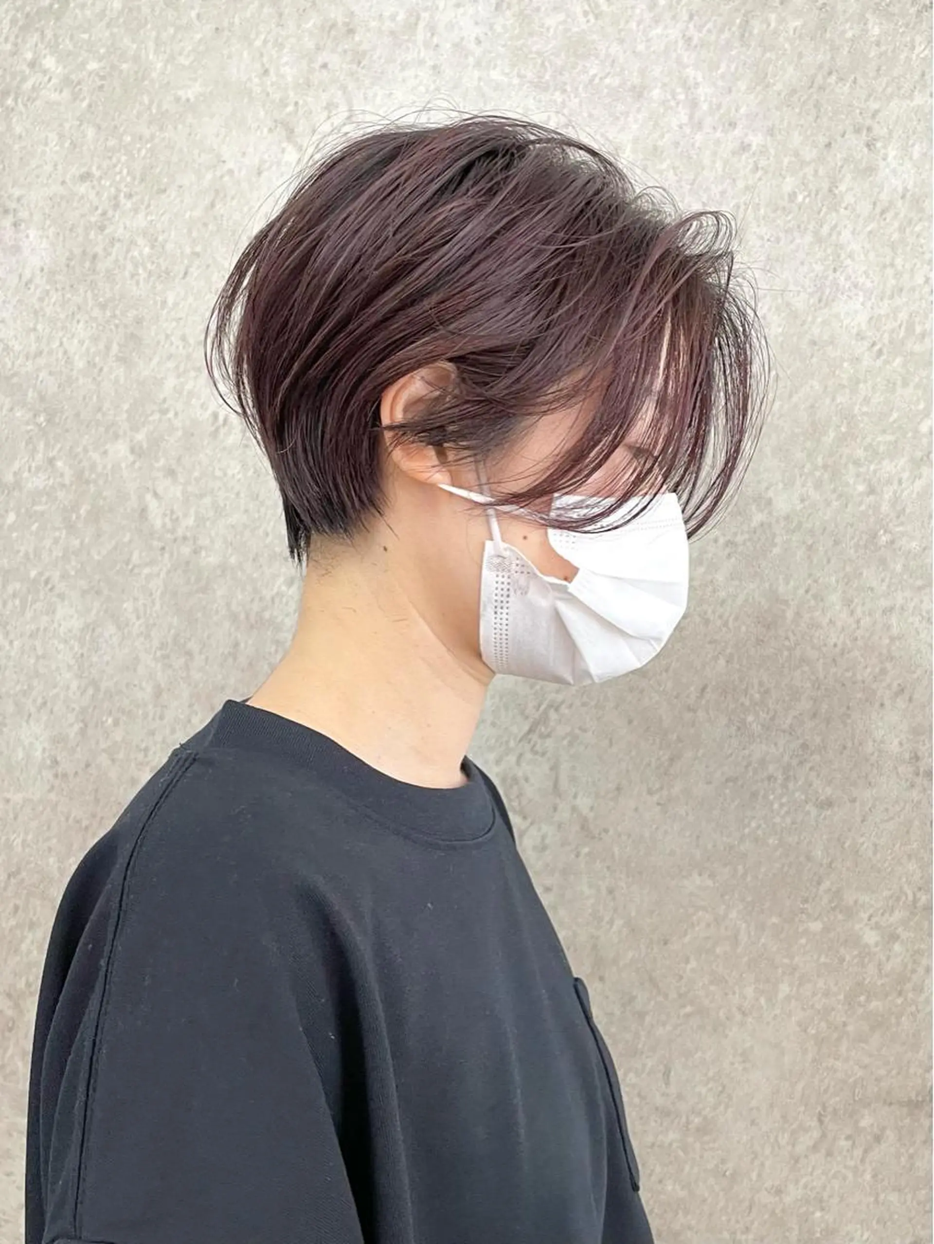 ショート 透明感カラー 大人グレージュ有村のヘアスタイル