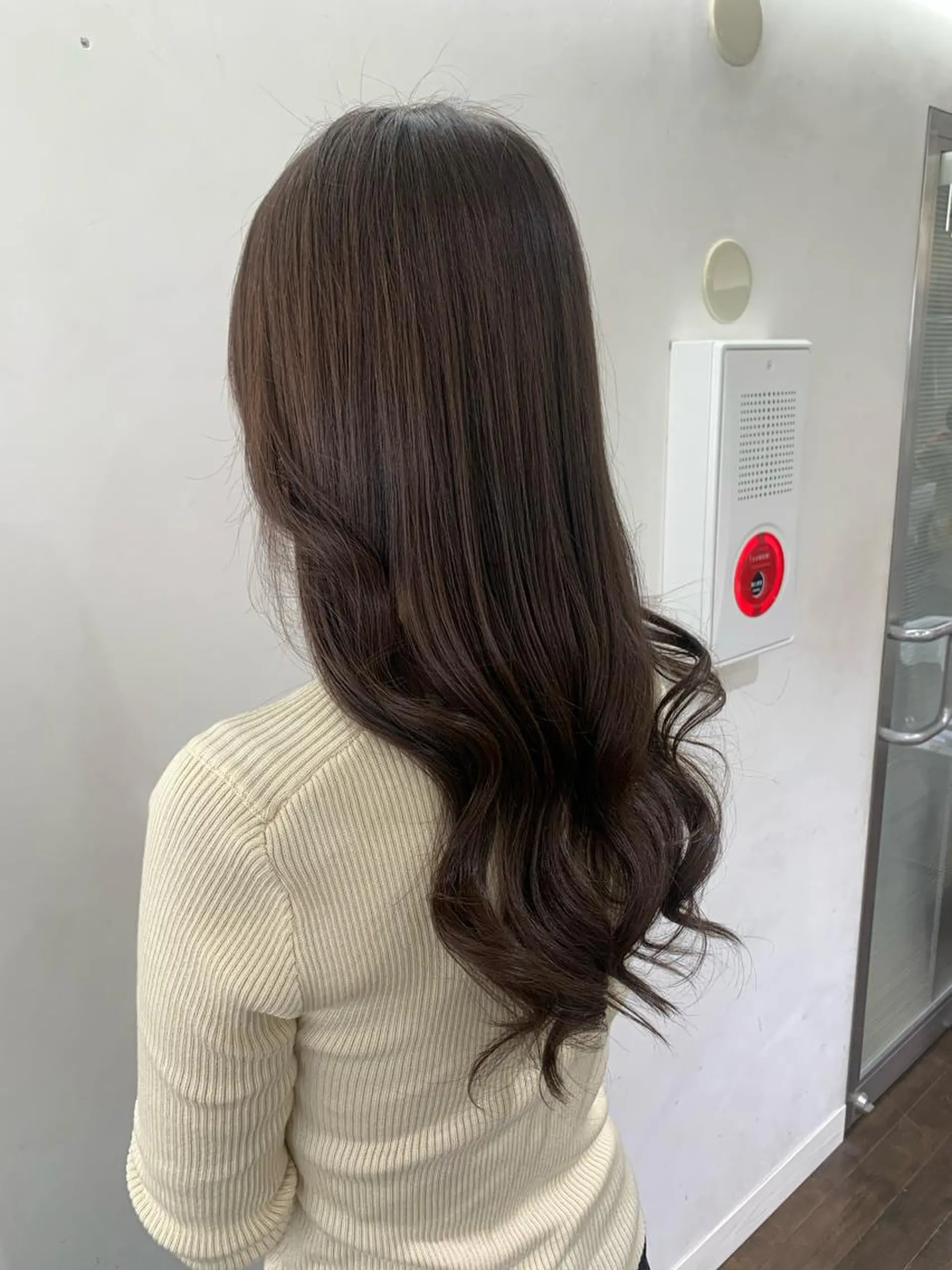 ロング カラー パーマ GO TODAY シェアサロン 銀座Arc店所属・デジタルパーマ🫧 韓国風ヘア🫧サクラのヘアスタイル