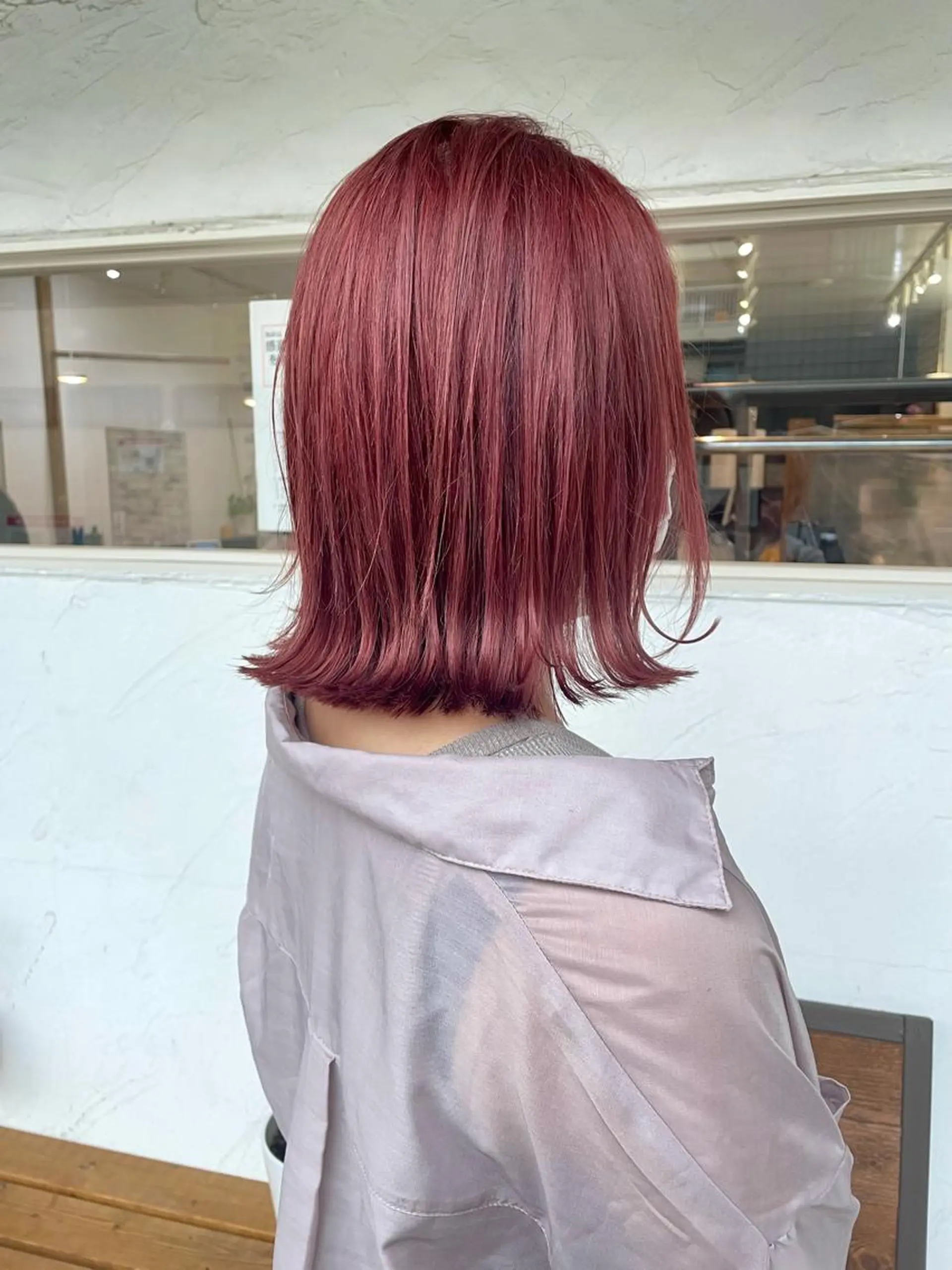 ミディアム カラー ブリーチ ヘアカラー 後藤 陽花子のヘアスタイル