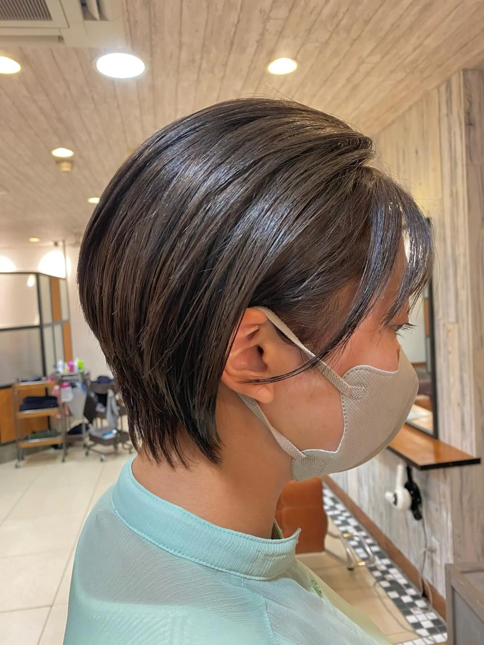 ショート カット ヘアカラー トリートメント くびれショート・ボブ カットorパーマ特化のヘアスタイル