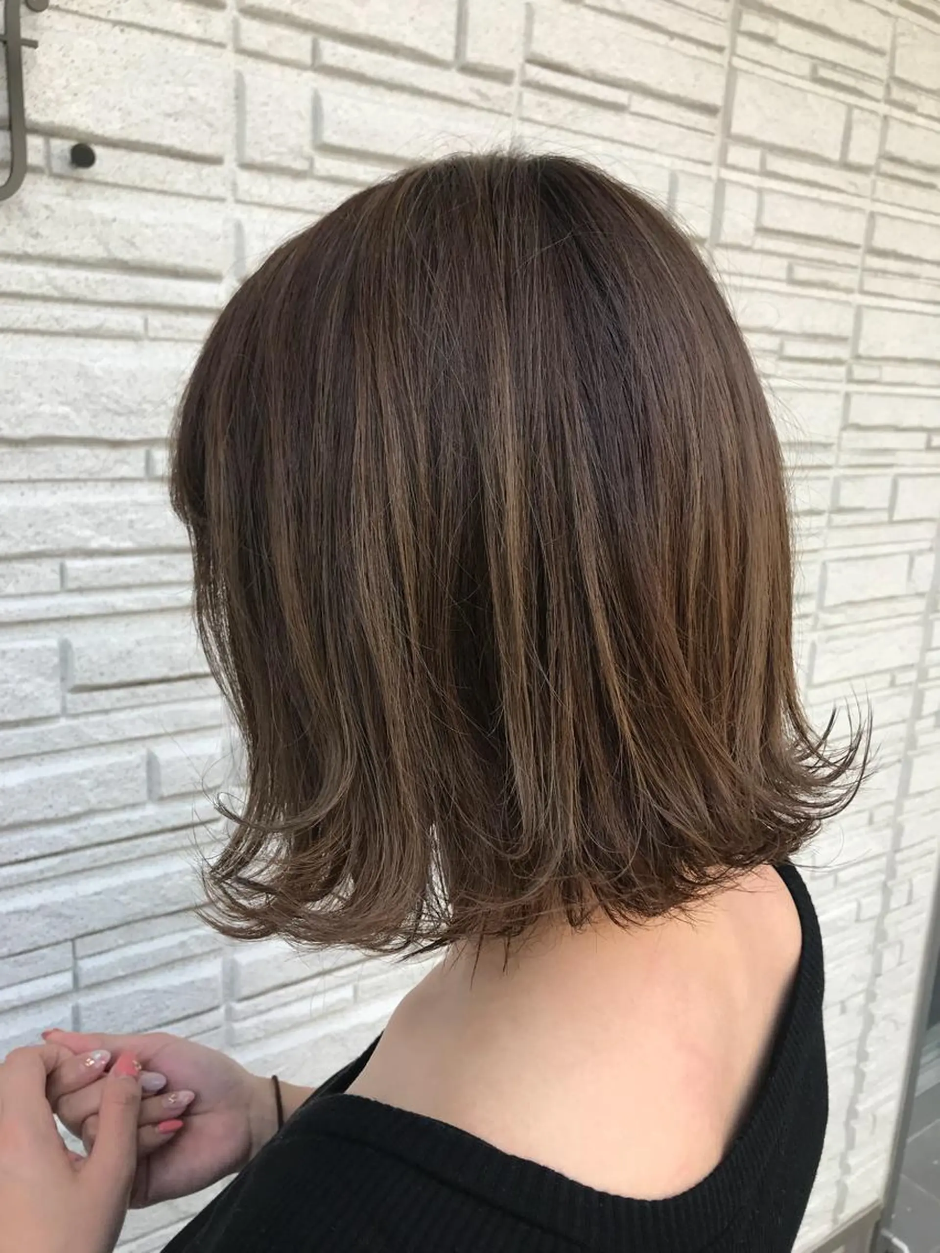 カラー 暖色カラー🍊 ボブ🌿顔周りcutのヘアスタイル