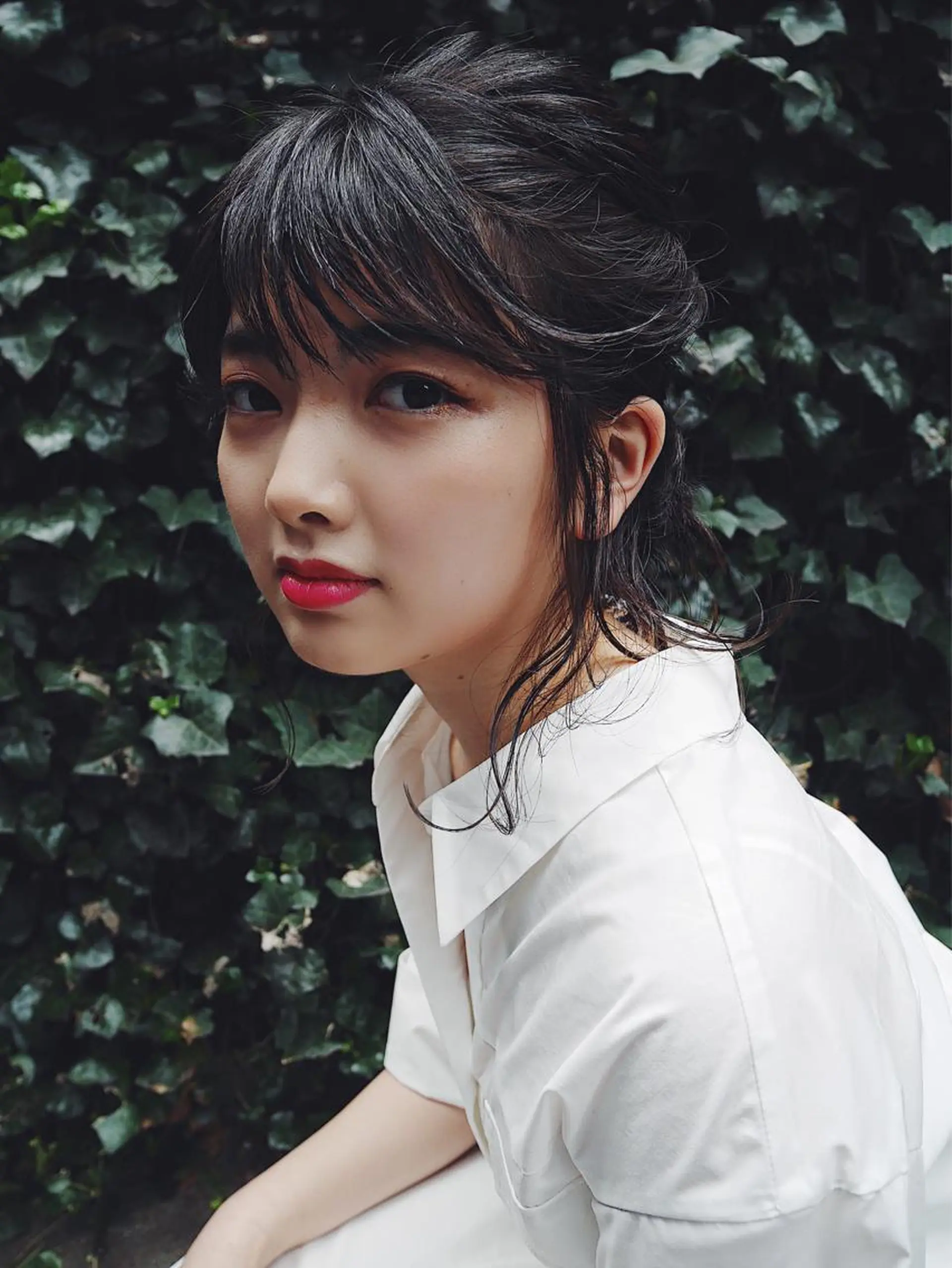 セミロング カラー レイヤーカット/ パーマ/鎌田実奈歩のヘアスタイル