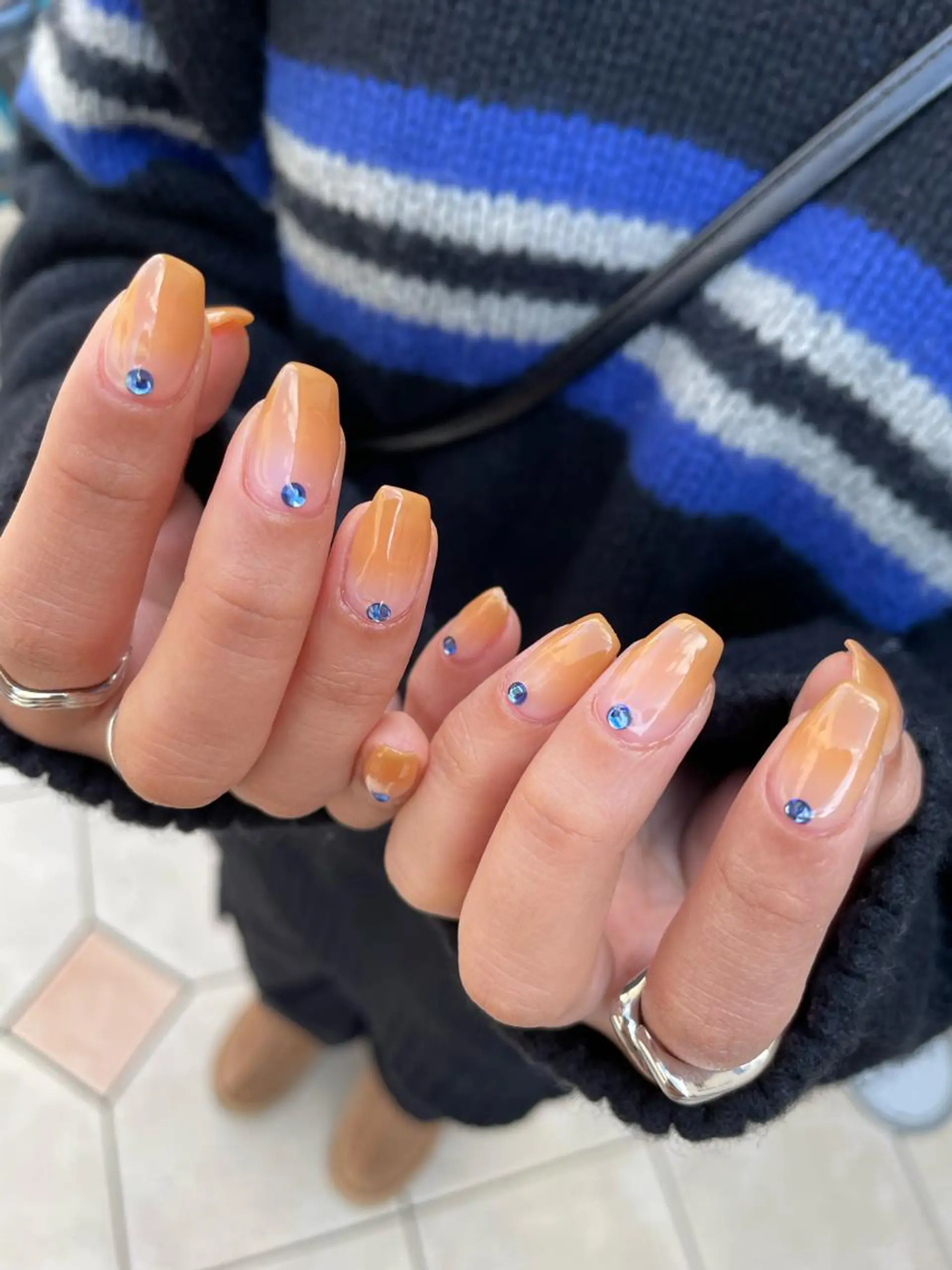 ロング カラー ヘアアレンジ キッズ ネイル マツエク・マツパ アイブロウ 福田 加奈のネイルデザイン