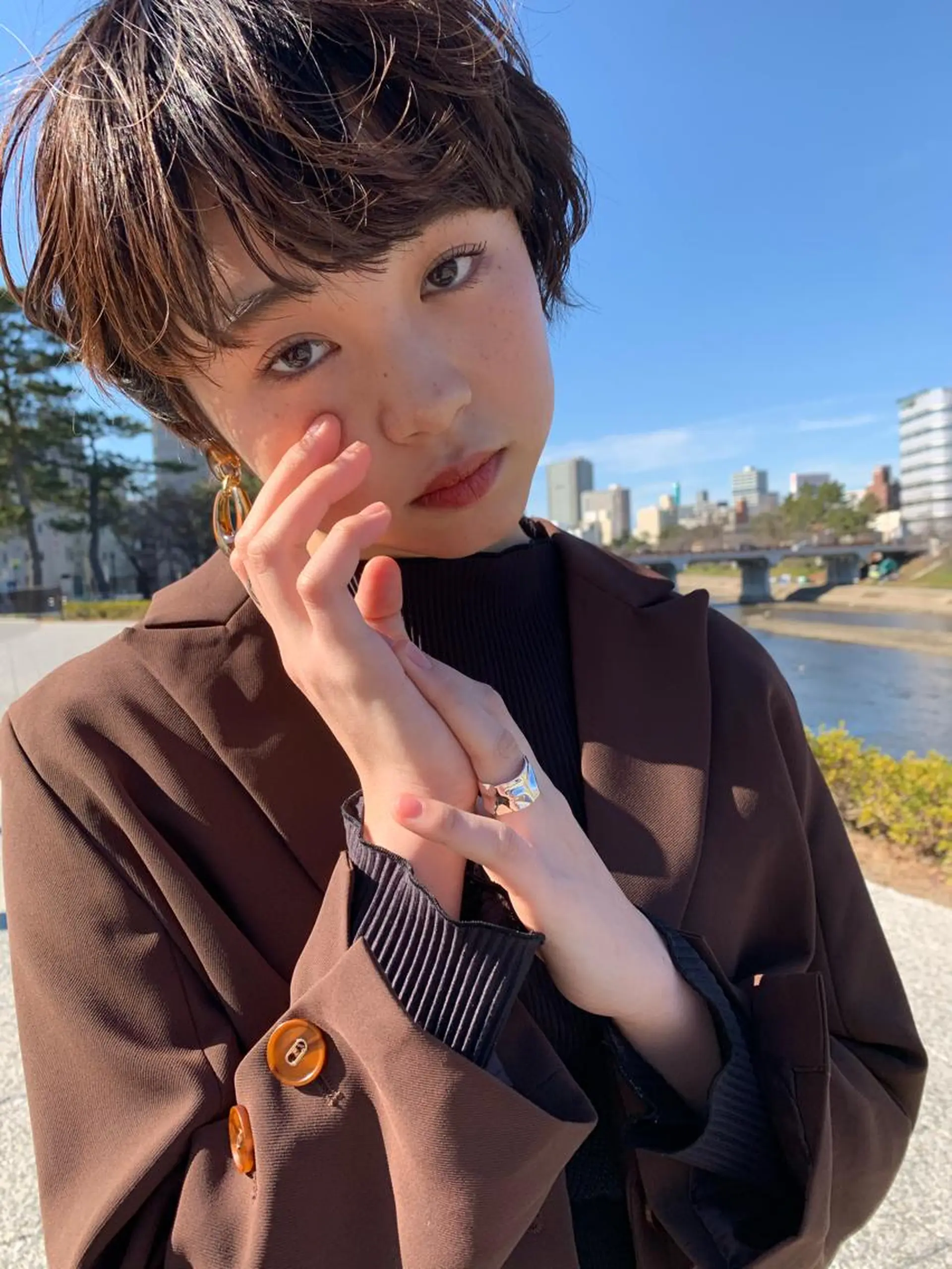 ショート 井上 美穂のヘアスタイル