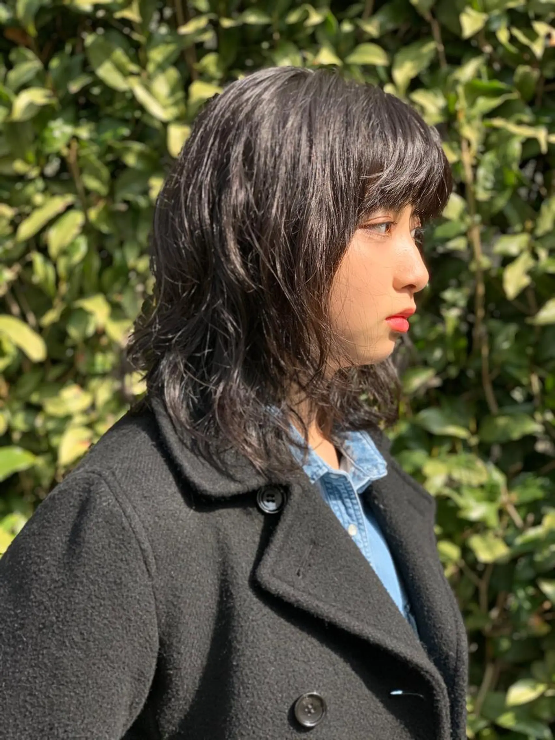 ミディアム カラー パーマ ミディアムパーマ KURAKU羽根木店所属・藤田 衣子のヘアスタイル