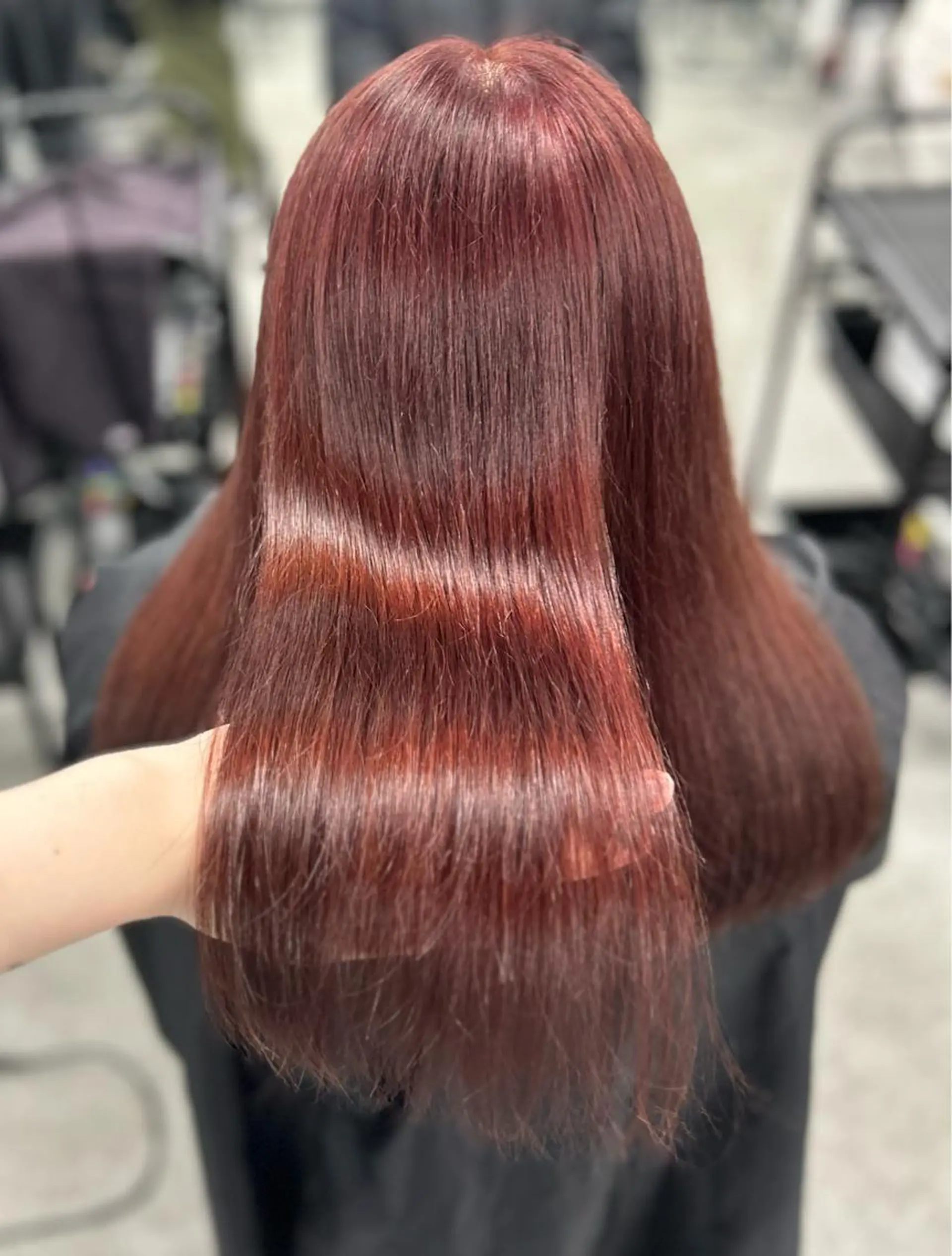 カラー 🎀愛されピンク ラベンダー💜ゆいのヘアスタイル