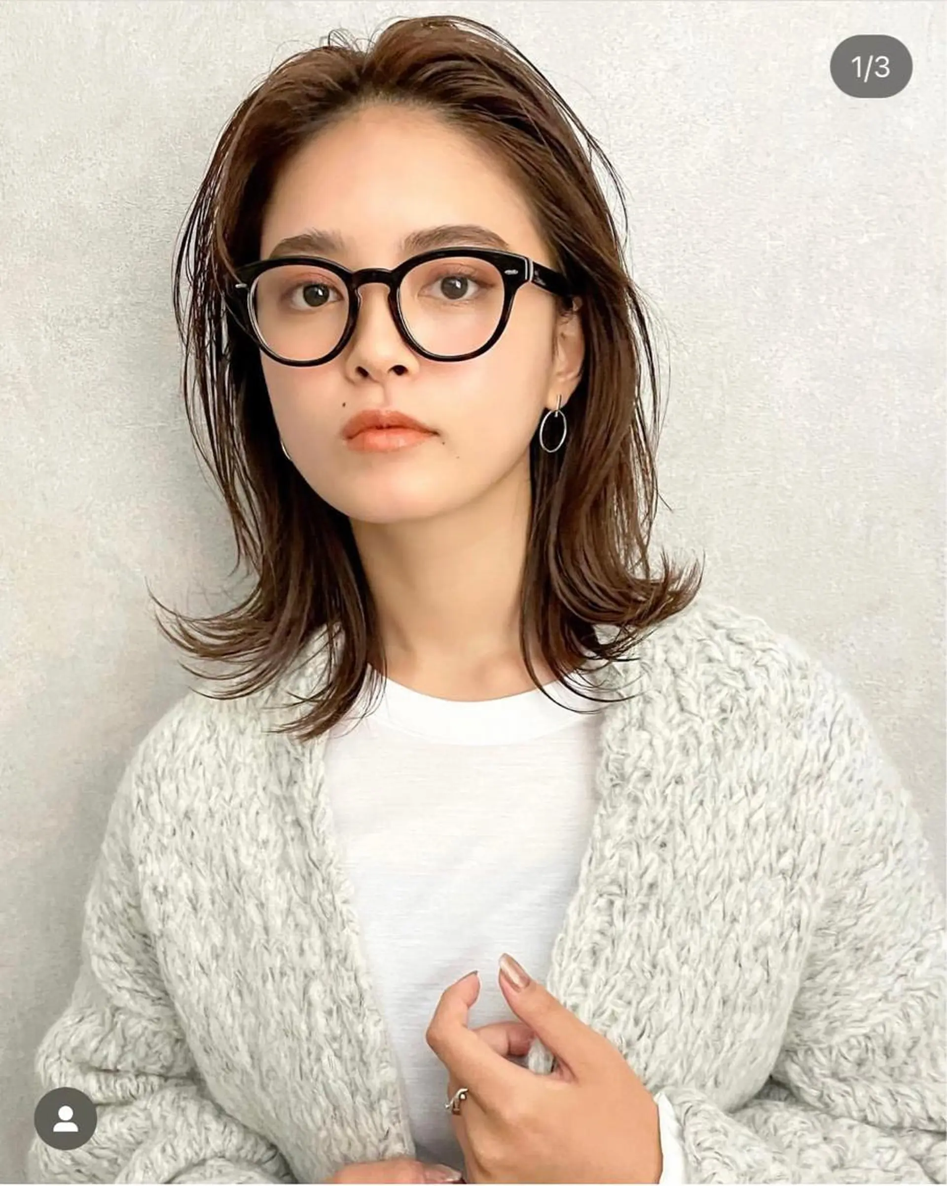 セミロング 箱崎 凪沙のヘアスタイル