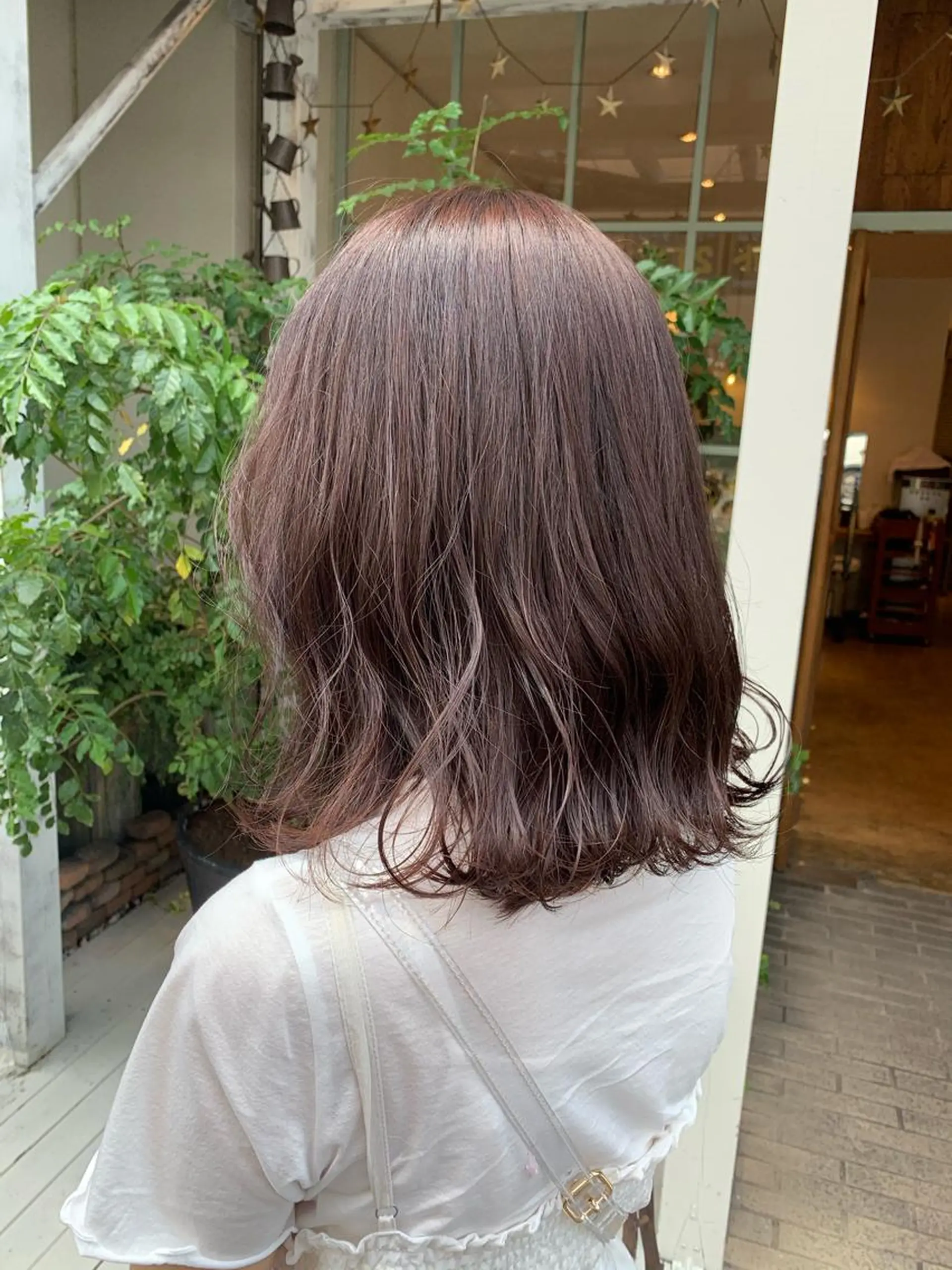 ミディアム カラー カット ヘアカラー トリートメント 【完全個室】髪質改善 暖色カラー/山崎唯奈のヘアスタイル
