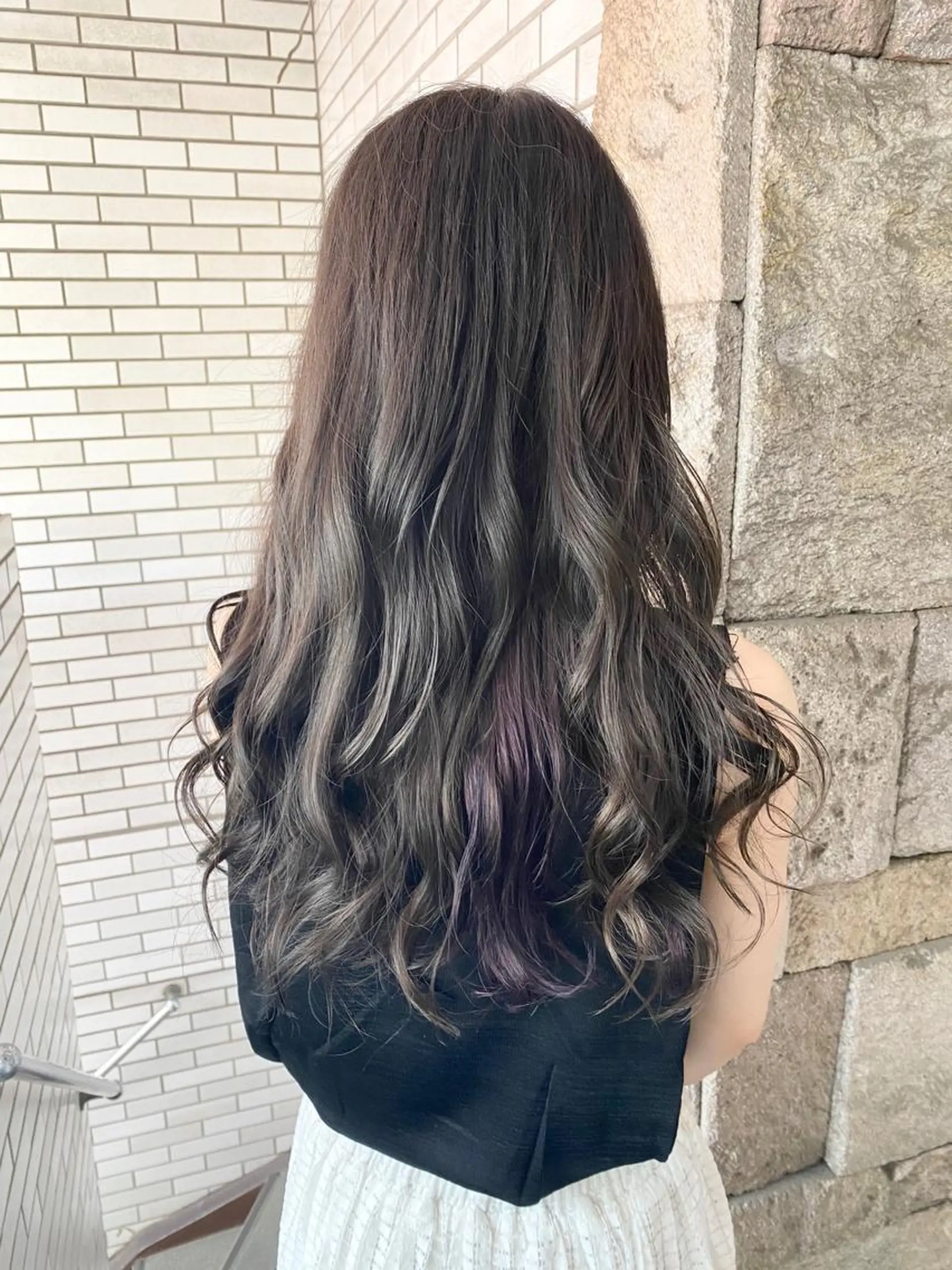 ロング カラー パープルカラー ヘアカラー トリートメント 萩原 凌✄﻿のヘアスタイル