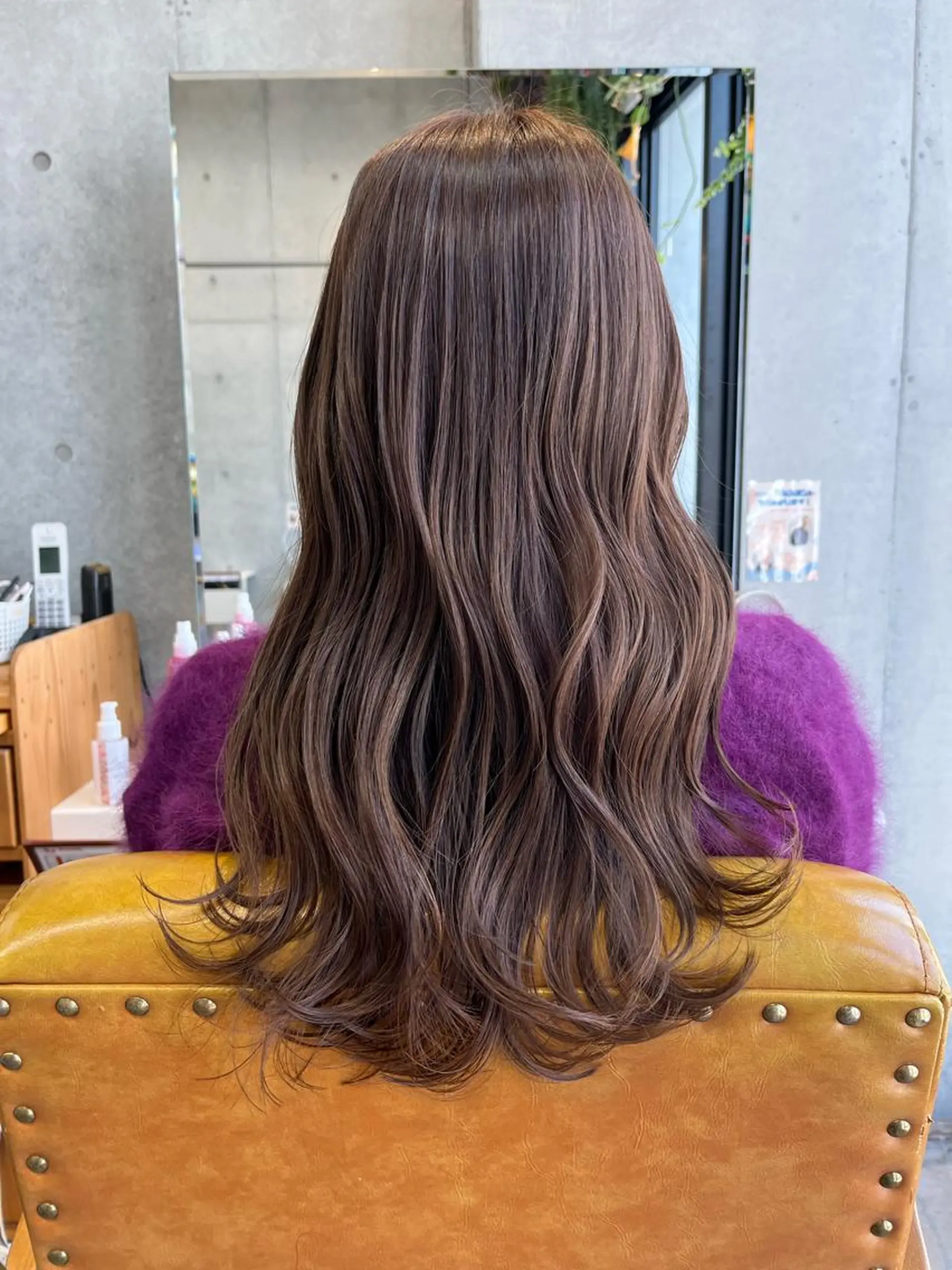 ロング カラー カコ/レイヤーカット ヘアアレンジのヘアスタイル