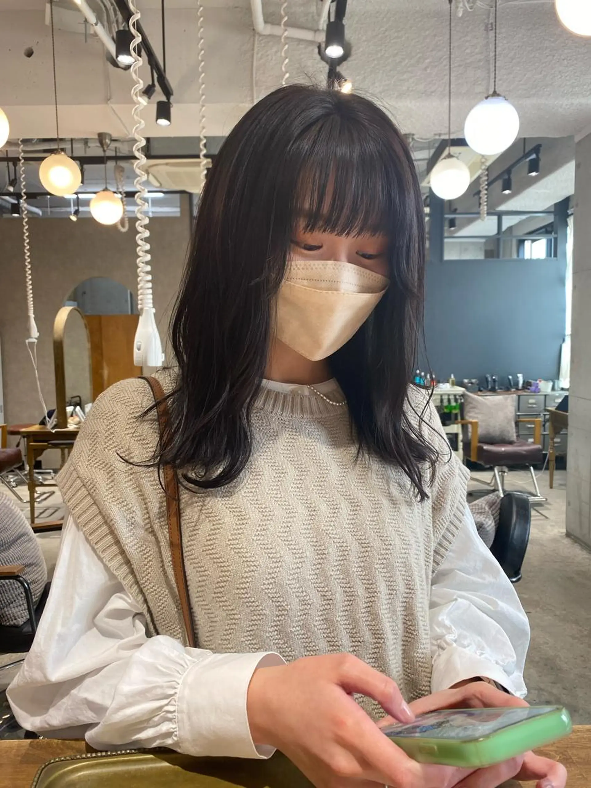 セミロング カラー ブラウンカラー ダークブラウン & Graph. 立川🥣🌿のヘアスタイル