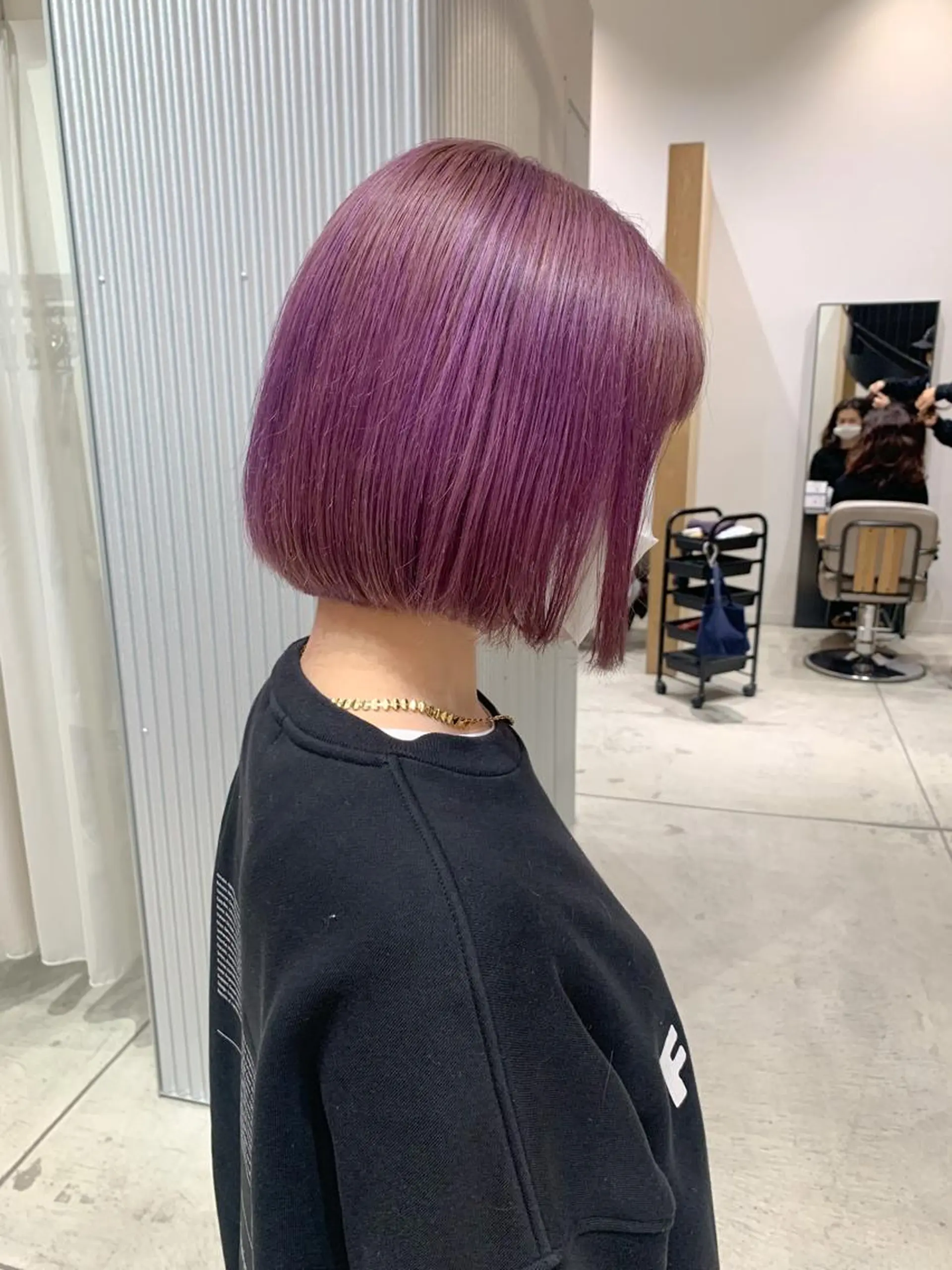 ショート カラー ヘアアレンジ ブリーチ ヘアカラー トリートメント yuka .のヘアスタイル