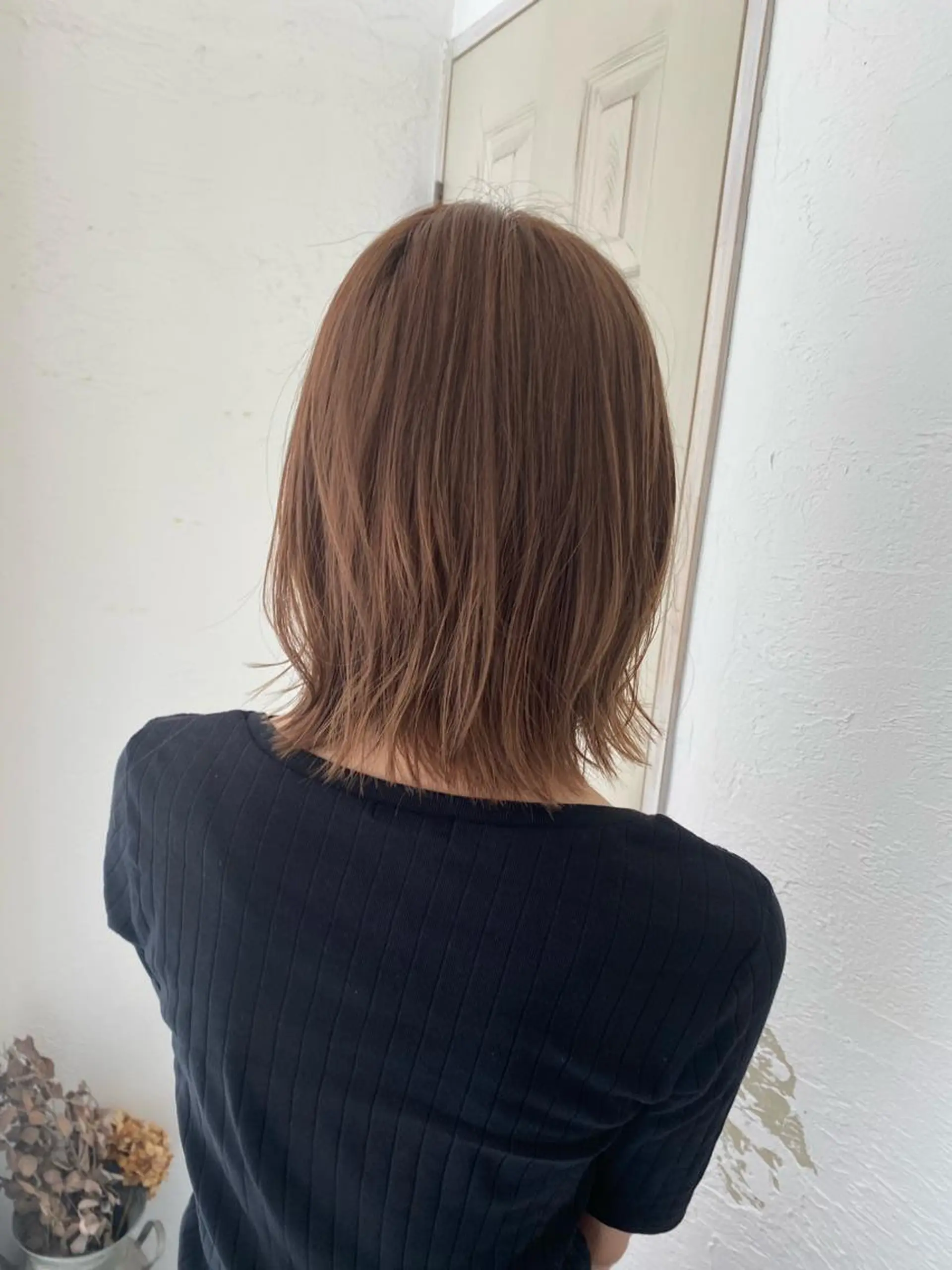 ミディアム 🍑もも 🍑のヘアスタイル