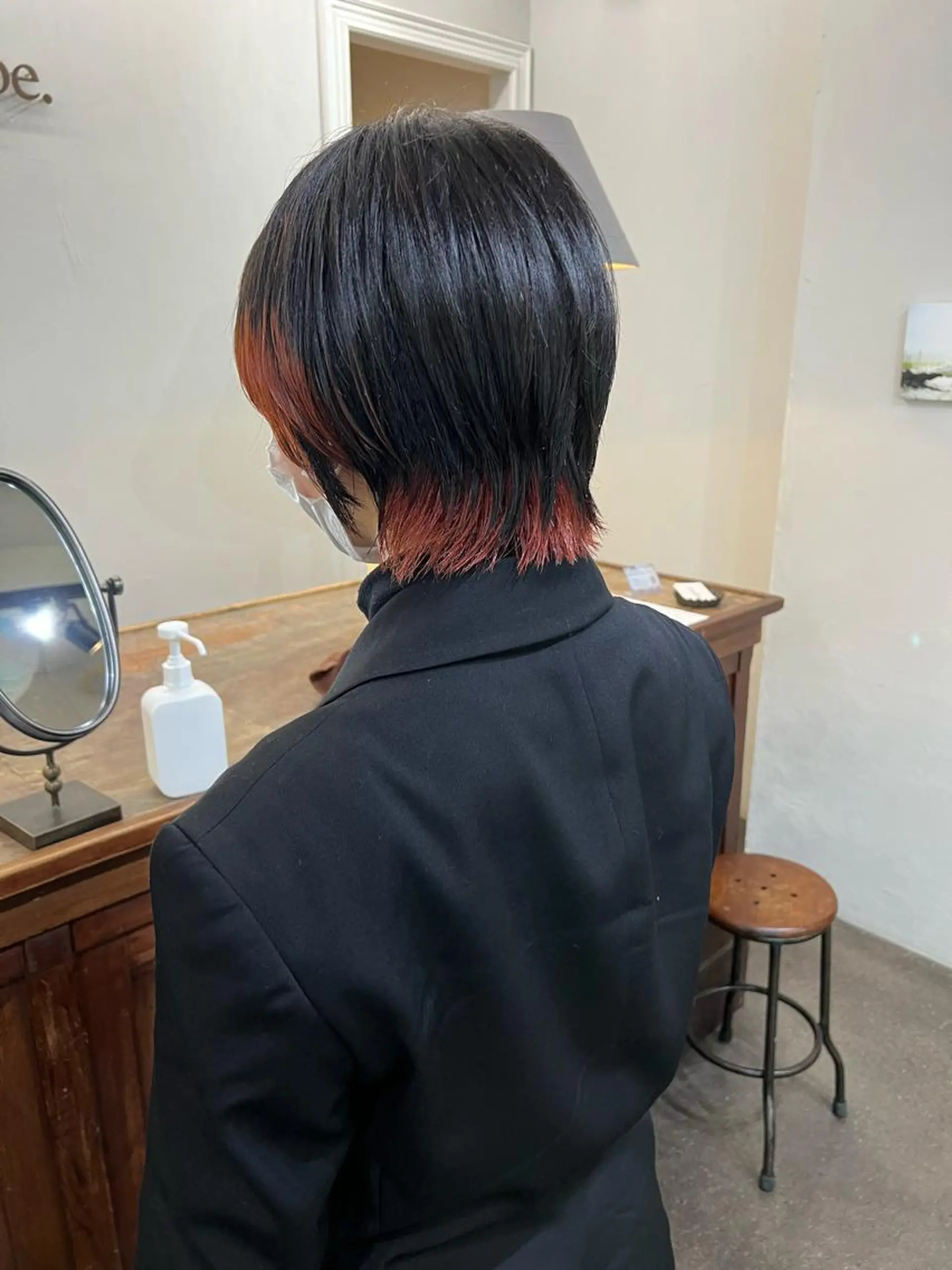 ショート カラー ブリーチ デザインカラー ショートヘア ウルフカット カット ヘアカラー 千葉 郁也のヘアスタイル