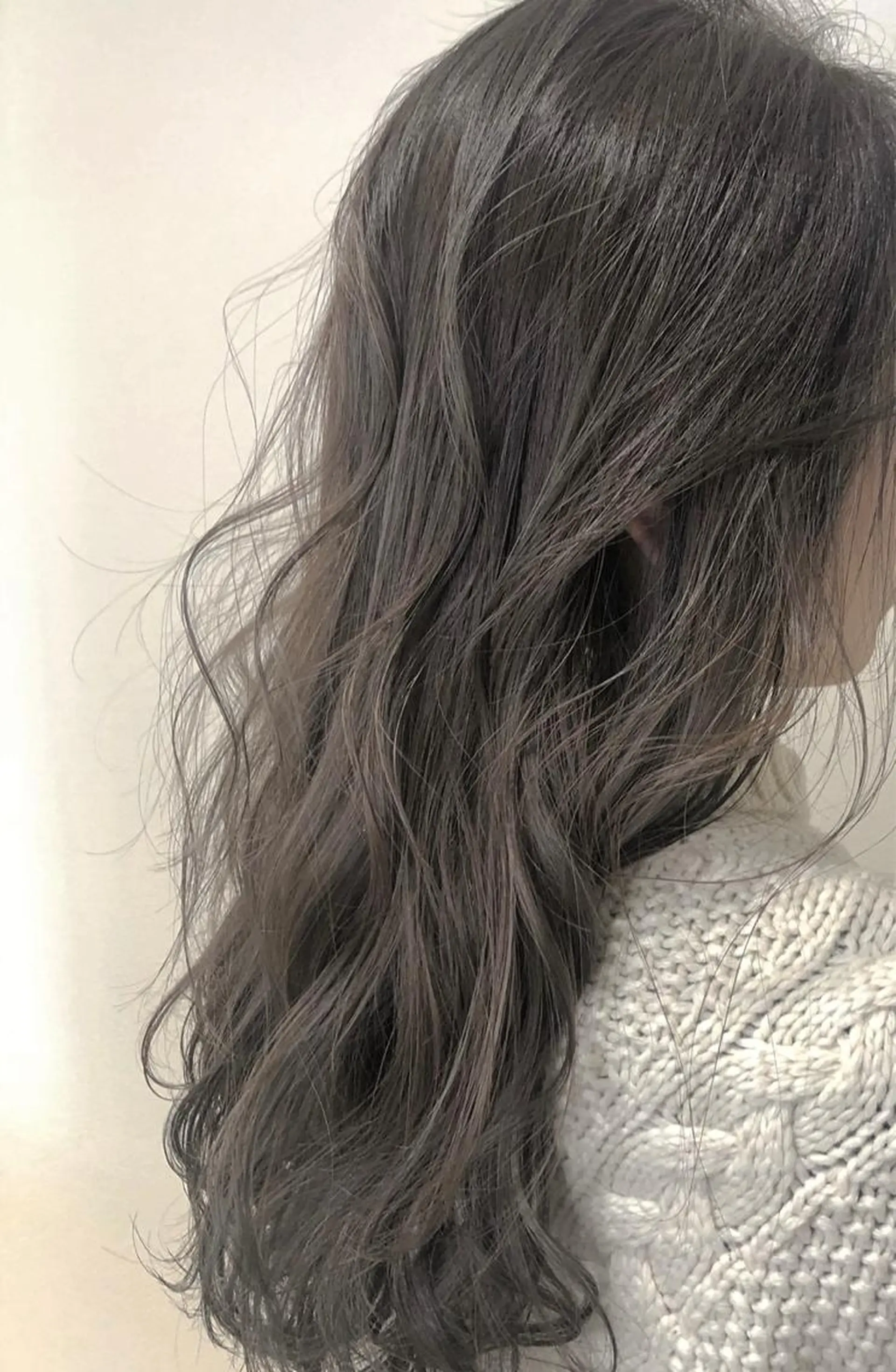 セミロング セミロングパーマ ボブ ハイライト 髪質改善 韓国風ヘア BRIDGE あきらのヘアスタイル