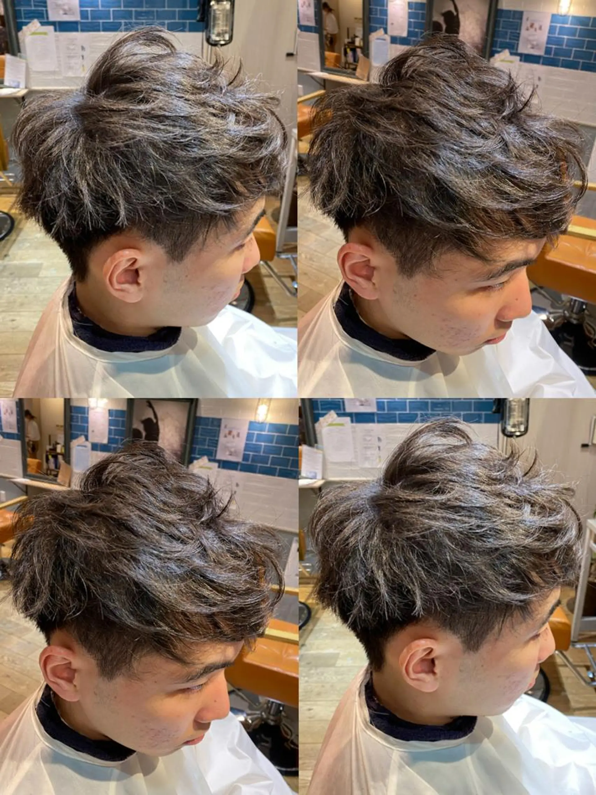 ショート メンズ 🔥メンズ特化渡辺 🔥ブリーチカラーのヘアスタイル