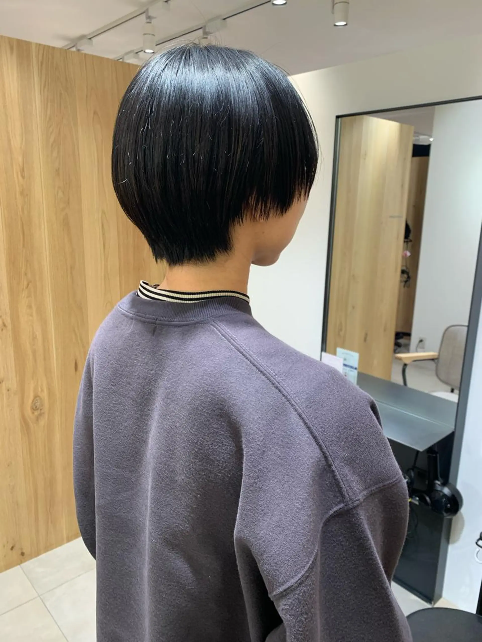ショート カット トリートメント SAKINO． ベージュカラーのヘアスタイル