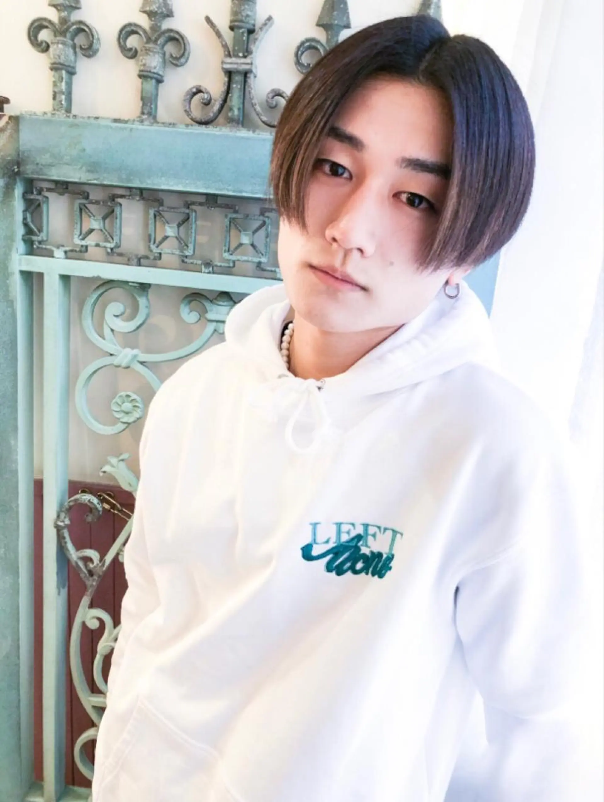 ショート カラー パーマ メンズ 表参道Lise おおいしおりのヘアスタイル