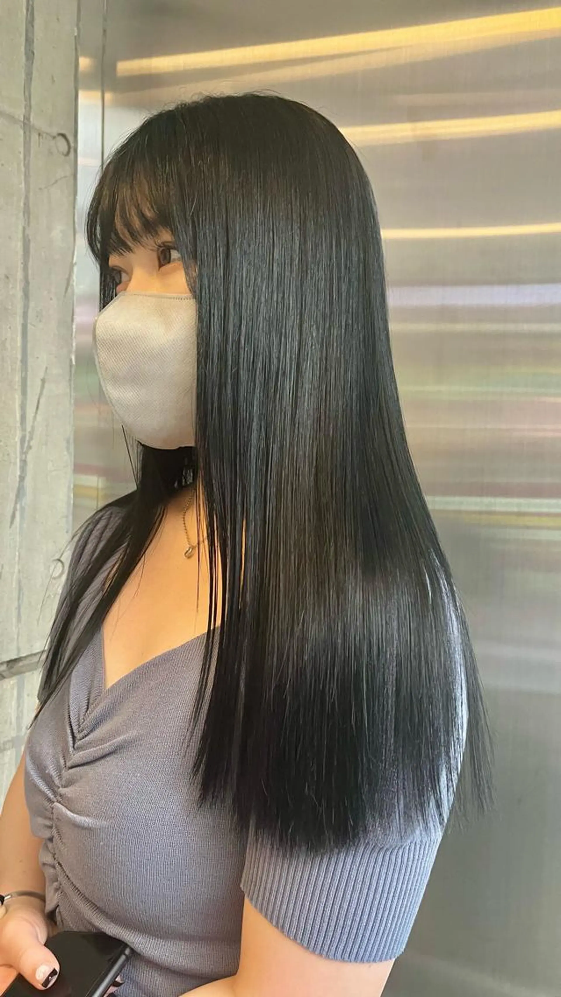 ロング カラー 髪質改善 トリートメント ヘアカラー トリートメント mai🤍縮毛酸性ス トレート/アイリストのヘアスタイル