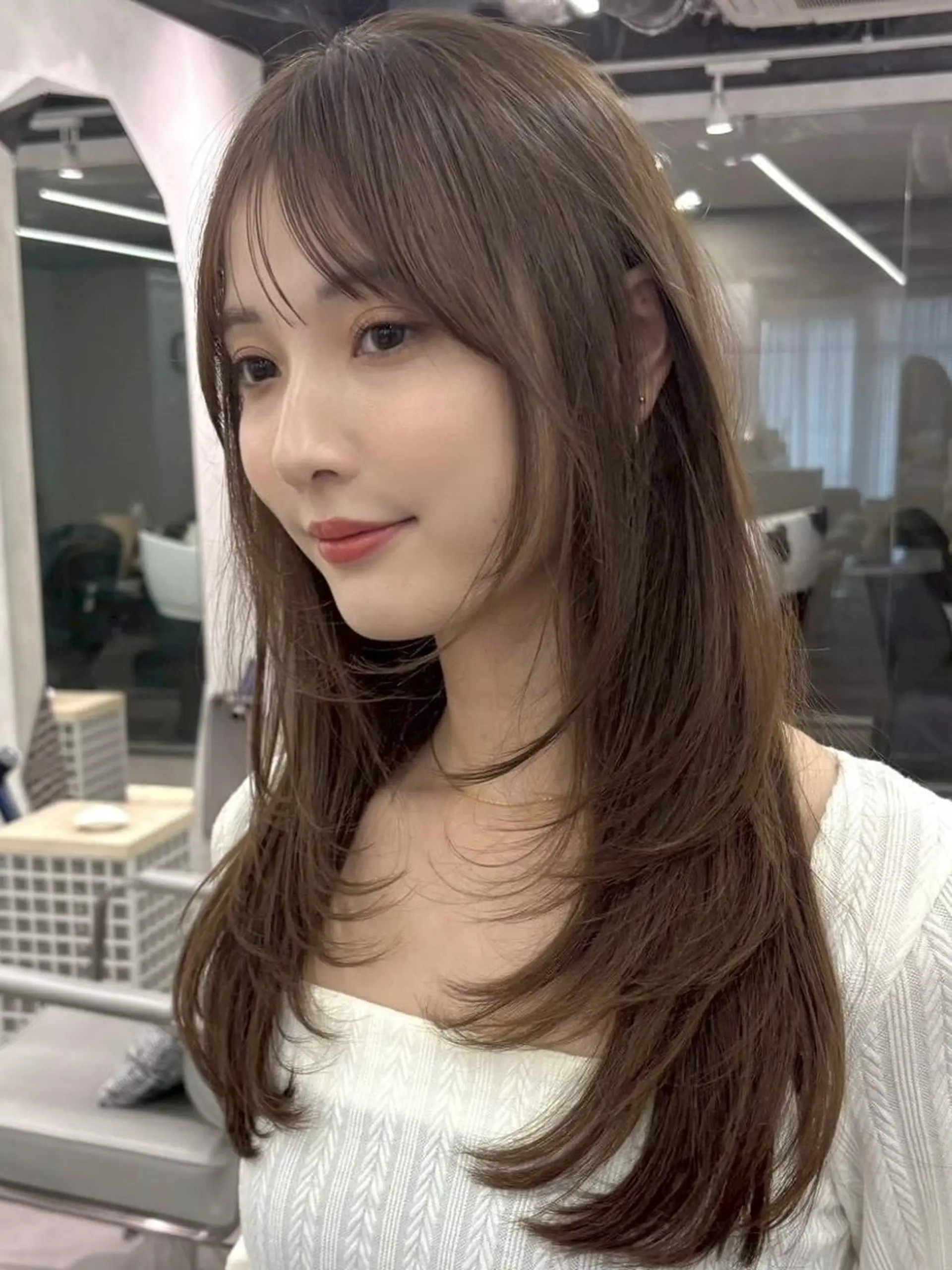 ミディアム ヘアカラー トリートメント ヘアセット Farbe🤍 女性限定のヘアスタイル