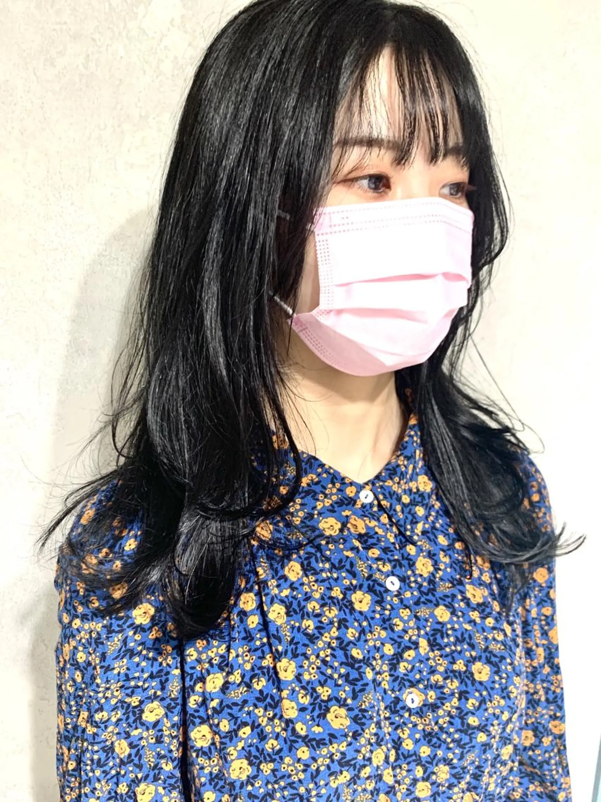 セミロング カラー 顔周りカット 韓国風ヘア レイヤーカット カット ヘアカラー トリートメント 岡崎勇人/レイヤー/ 韓国/ケラチンTRのヘアスタイル