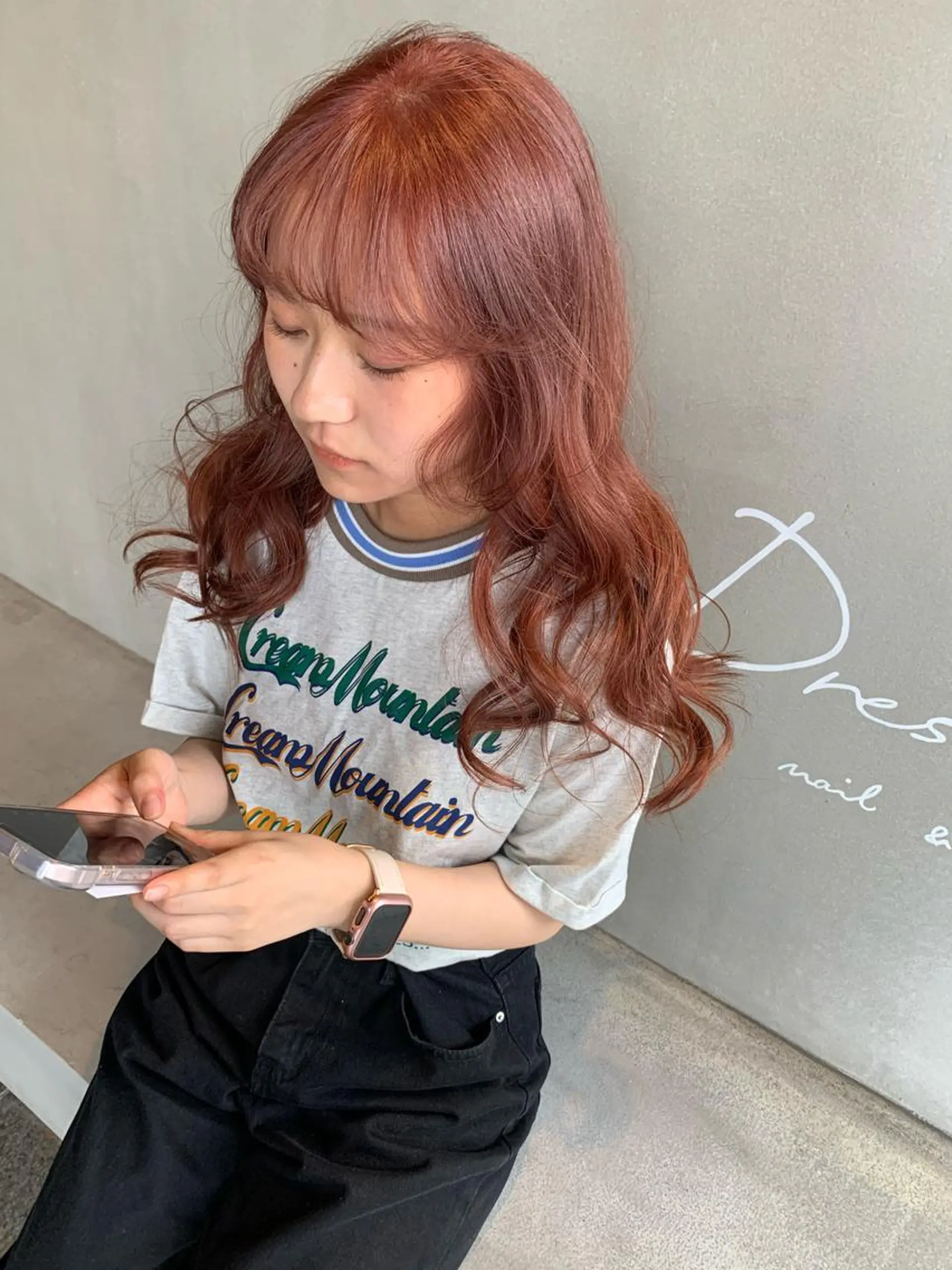 ロング カラー ブリーチ/アレンジ 天満/chihiroのヘアスタイル