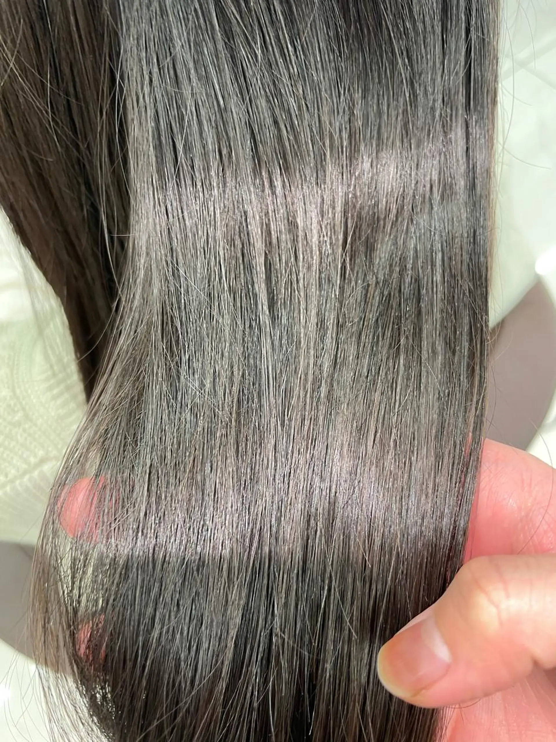 セミロング パーマ 縮毛矯正 カット 縮毛矯正 福島成美/髪質改善 縮毛矯正/カラーのヘアスタイル