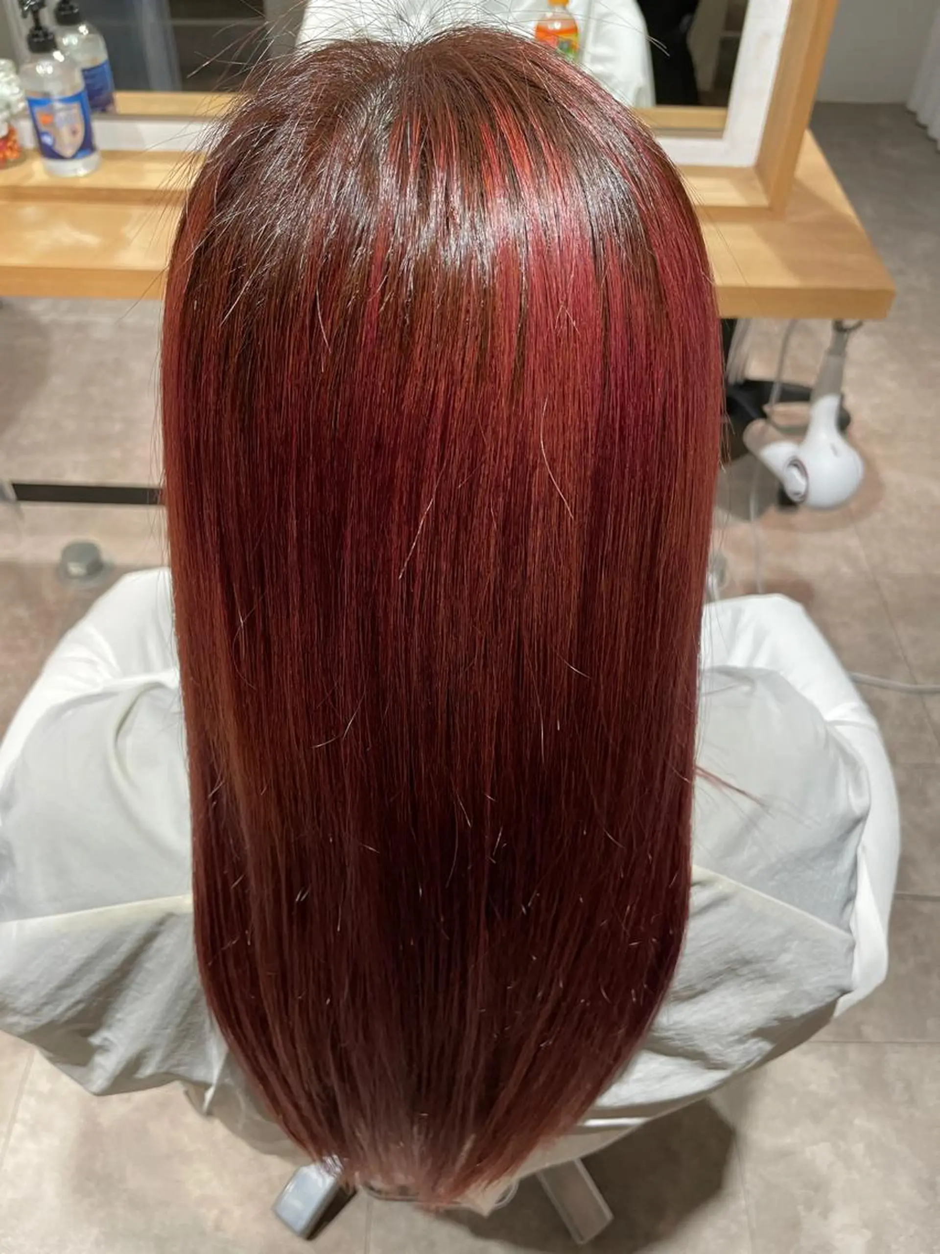 ロング カラー 切りっぱなしボブ/ 三瀬翔のヘアスタイル