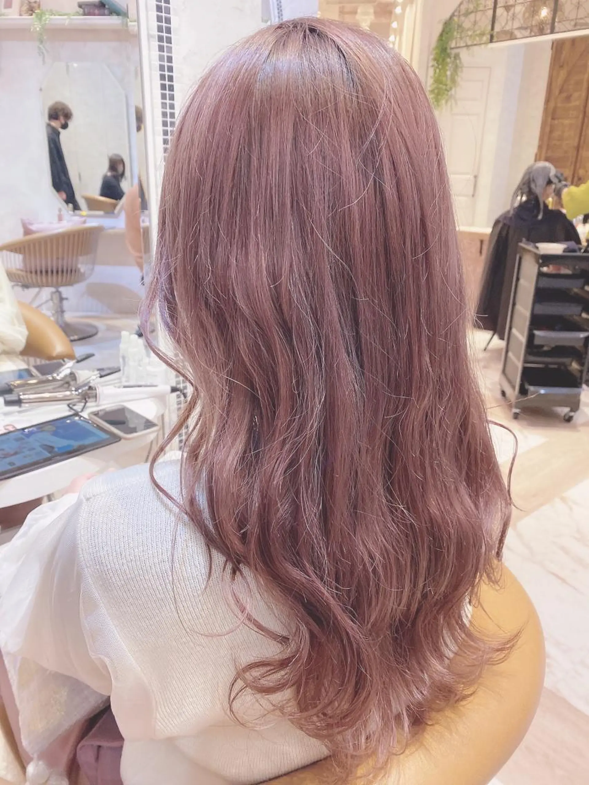 セミロング 韓国風ヘア✻透明感 カラー✻yukaのヘアスタイル