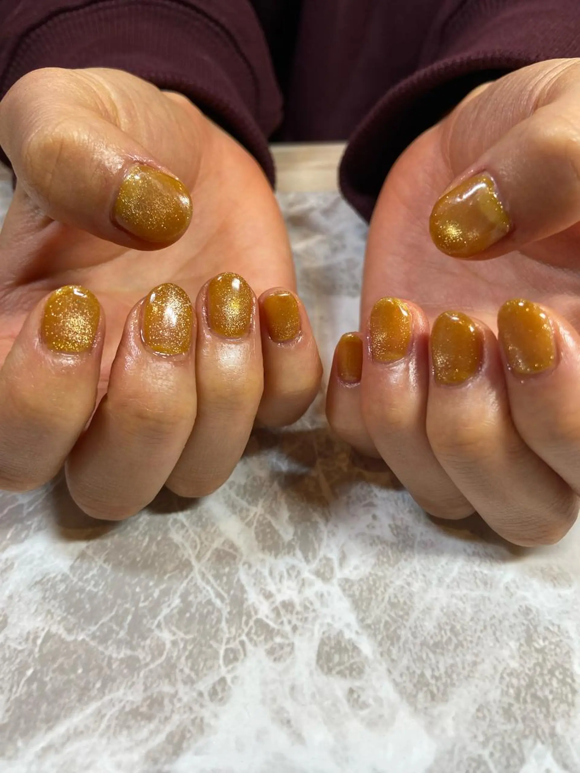 ミディアム ネイル マグネットネイル ハンドネイル ネイルサロン ステラのネイルデザイン