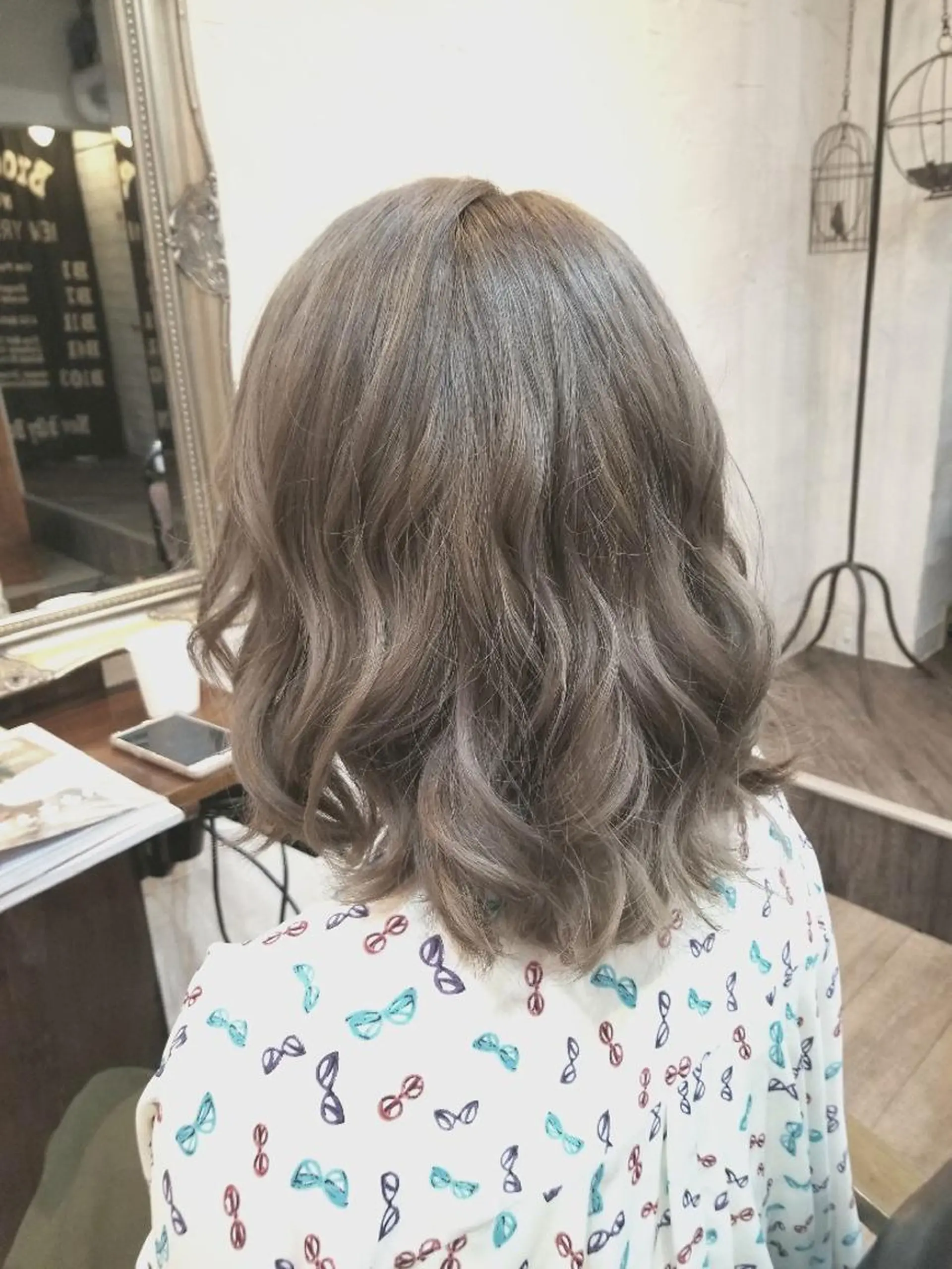 ミディアム カラー ヘアカラー トリートメント bathair  所属・bathair 持田侑祐のヘアスタイル