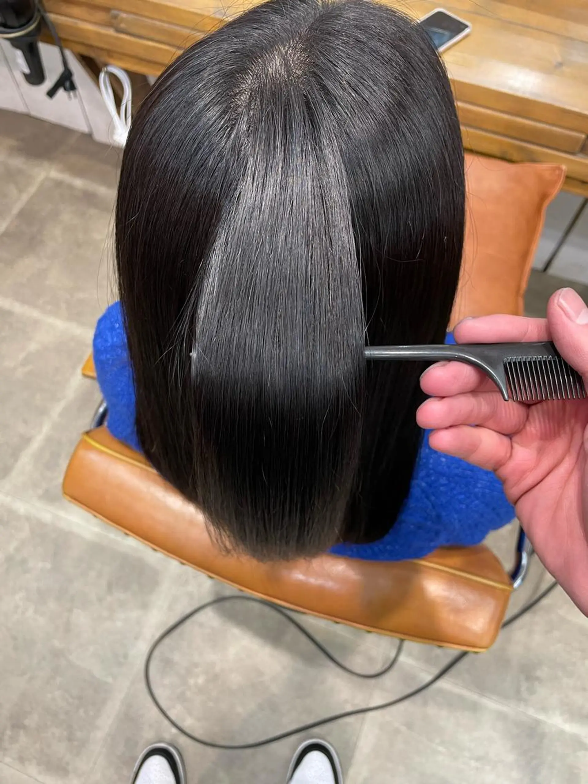 セミロング カラー 松田 恋のヘアスタイル