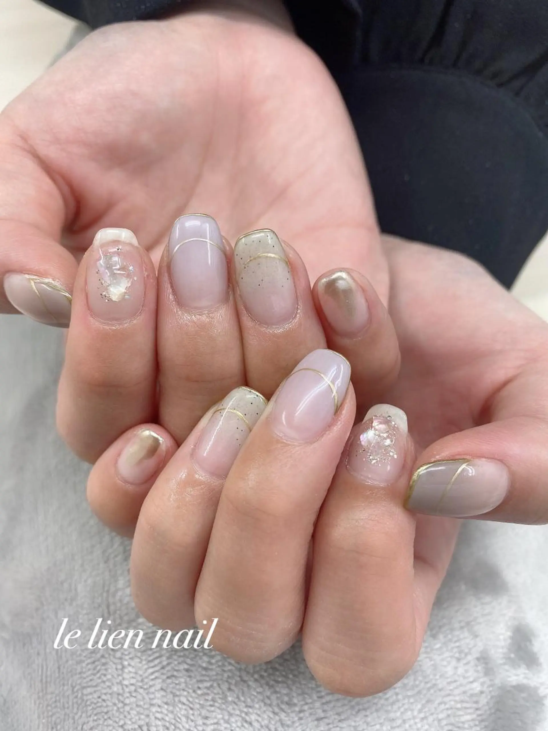 ネイル フレンチネイル ニュアンスネイル le lien nailのネイルデザイン