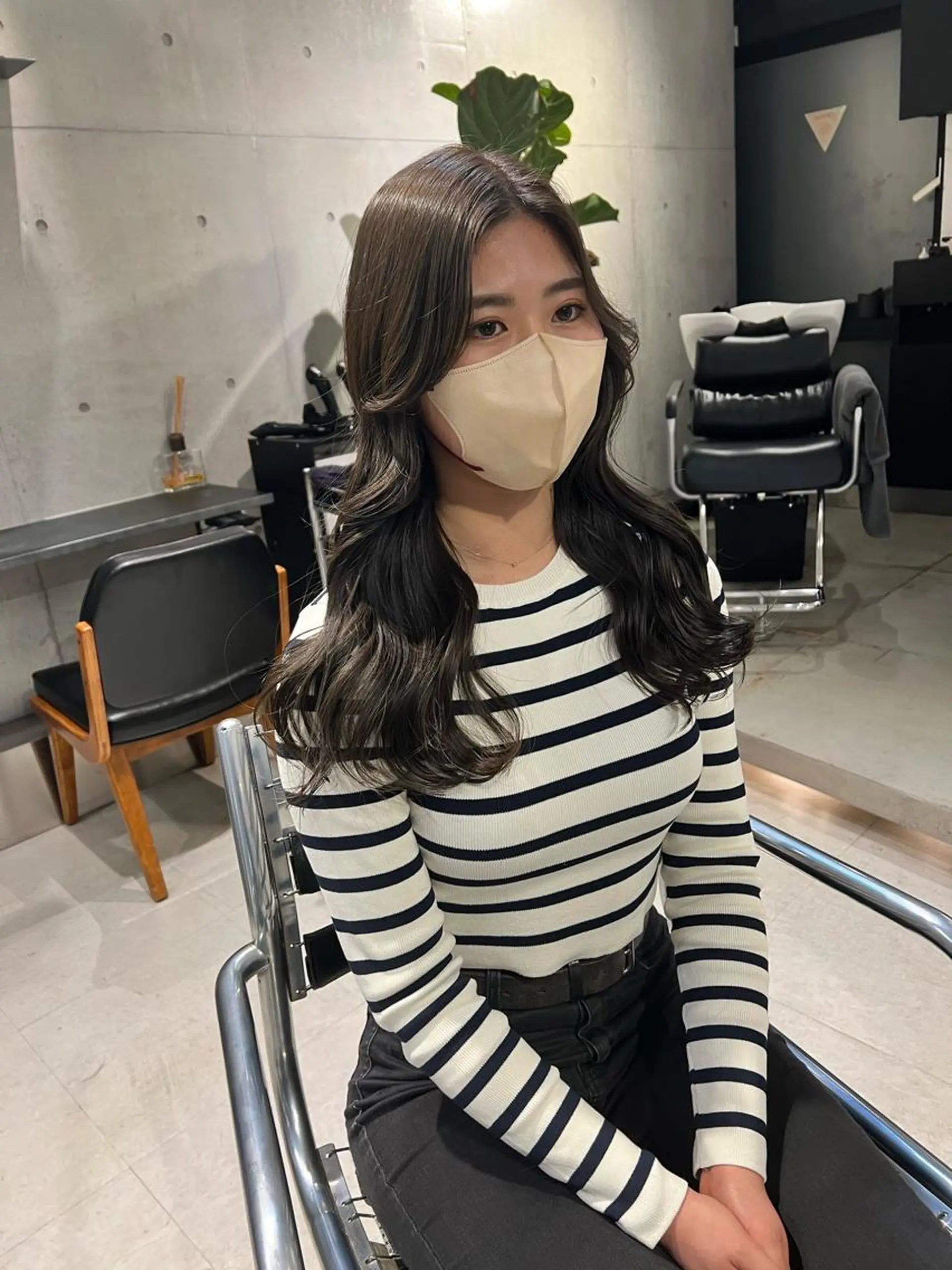 ロング カラー カット ヘアカラー トリートメント 赤みゼロ/透明感 カラー🌿KANTAのヘアスタイル