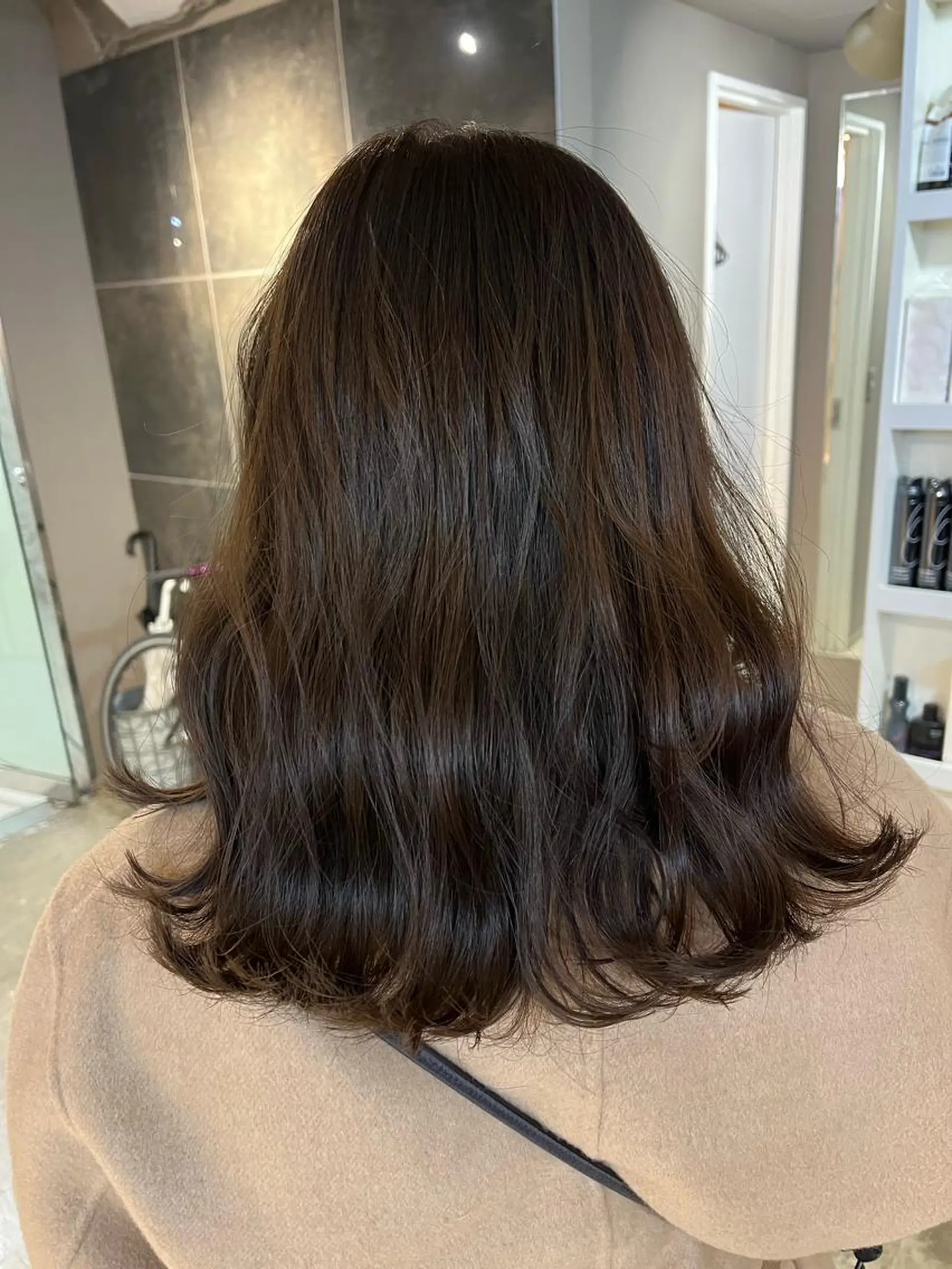 セミロング カラー ヘアアレンジ キッズ ネイル マツエク・マツパ アイブロウ 透明感カラー🤎 ゆりのヘアスタイル