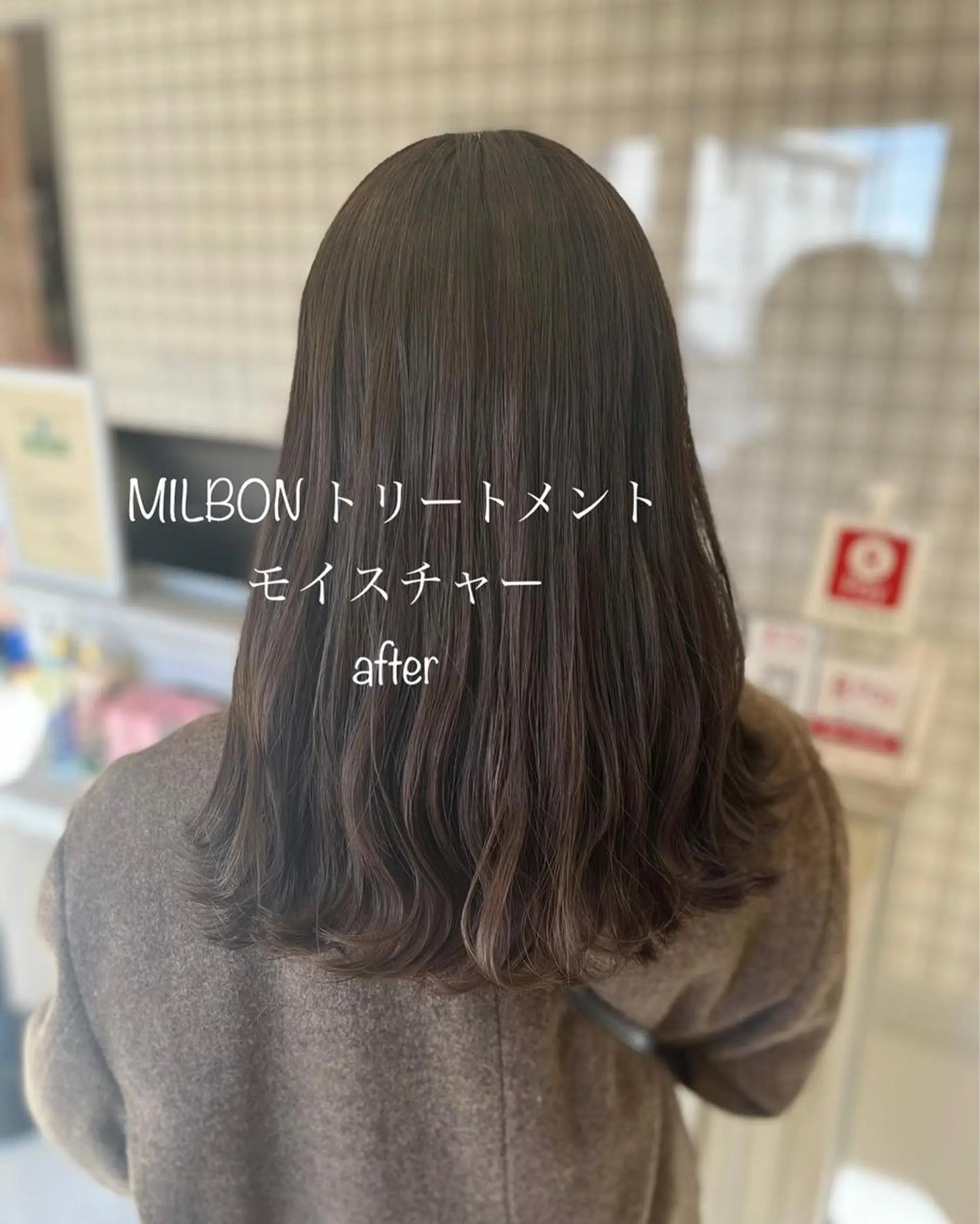 セミロング カラー パーマ 堀口 彩佳のヘアスタイル