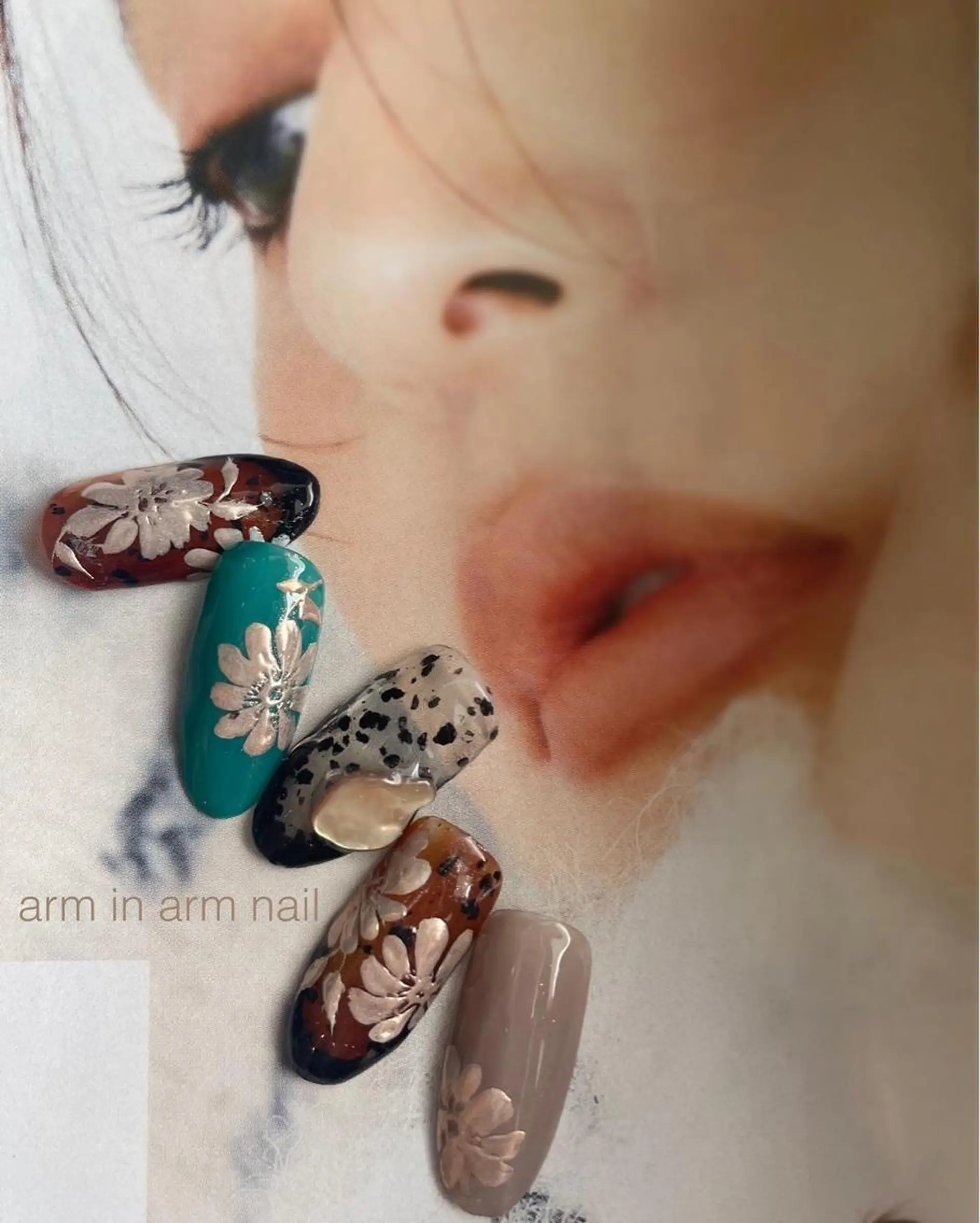 ネイル arm in arm ︎✿Yamamotoのマツエク・マツパデザイン