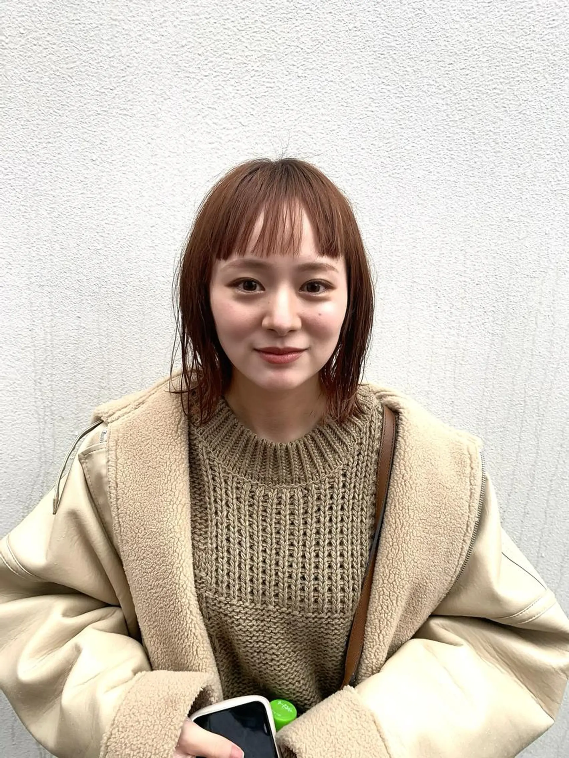 ミディアム カラー ヘアアレンジ ベージュカラー オレンジ オレンジベージュ カット ヘアカラー トリートメント 〽️magico/ ウルフDaiki〽️のヘアスタイル