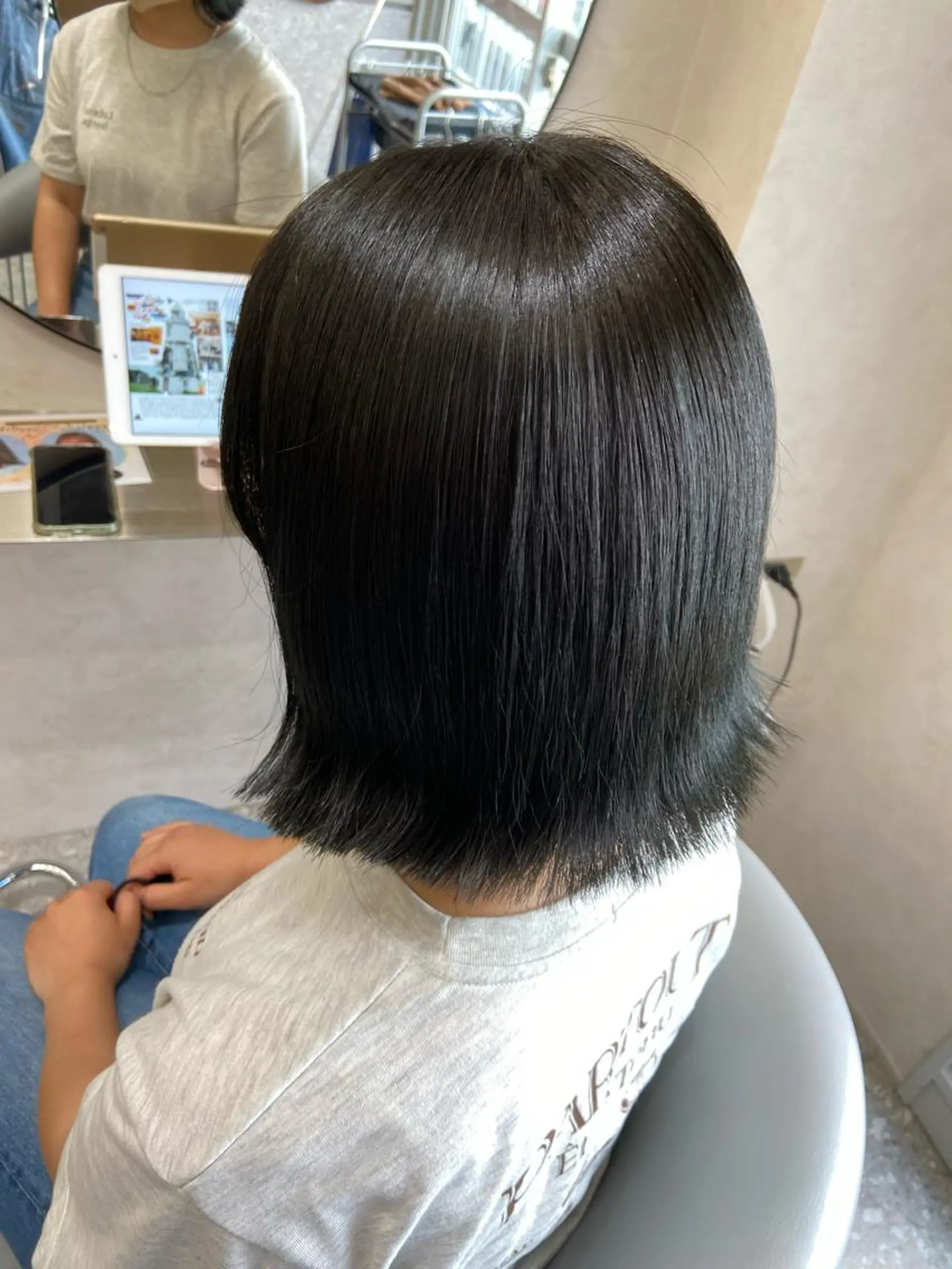 ショート カラー シールエクステ ブリーチ ブラウンカラー ケアカラー ダブルカラー 新宿/韓国ヘア 中明度カラー/かやのヘアスタイル