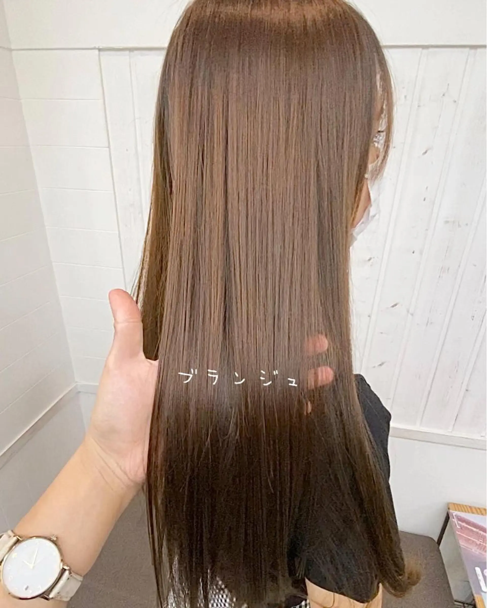 セミロング カット 縮毛矯正 トリートメント ☀️透明感color KURO☀️のヘアスタイル