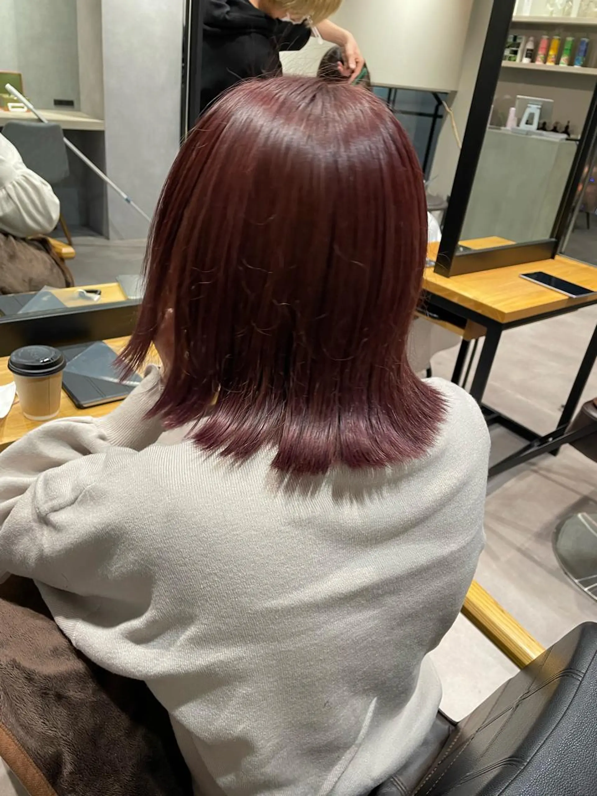 ミディアム エギョモリ 外国人風カラー ハイライト 髪質改善 タンバルモリ ヘアカラー 韓国風/オシャレ /縮毛矯正/滝口琴未のヘアスタイル